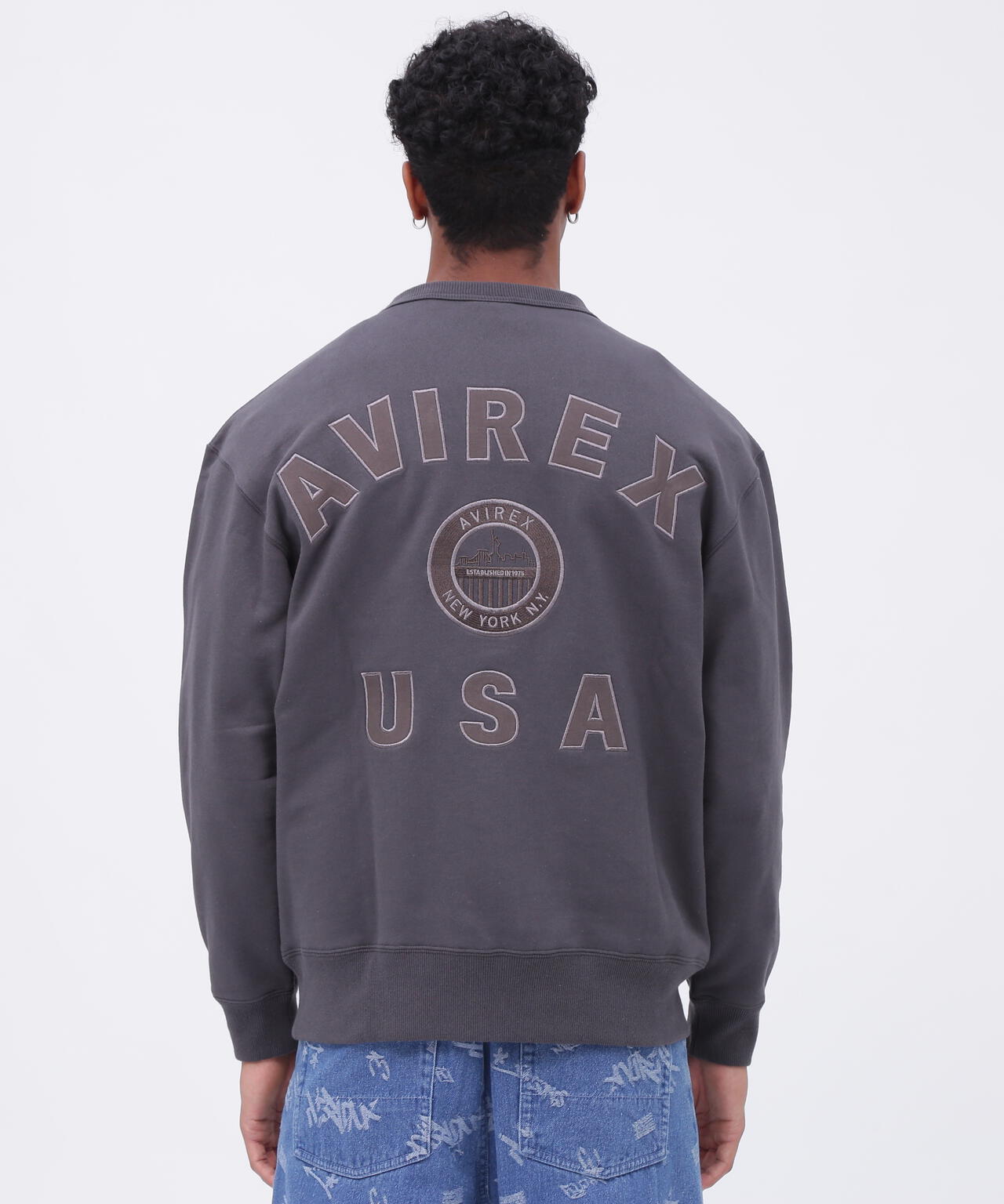 VARSITY LOGO CREWNECK SWEAT NYC / クルーネック スウェット | AVIREX