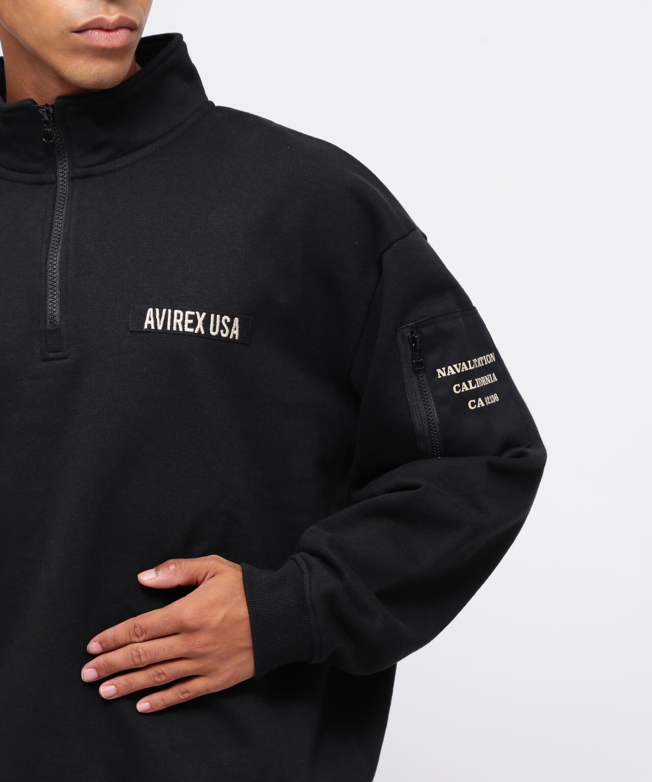 WEB限定》HALF ZIP FATIGUE SWEAT/ハーフジップ ファティーグ