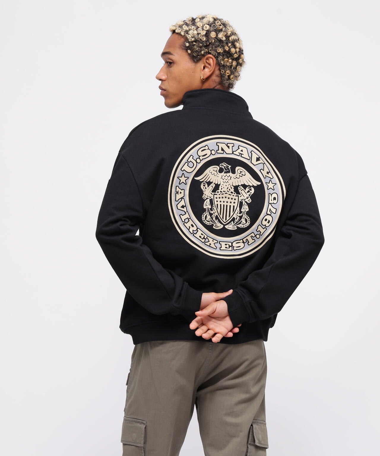 WEB限定》HALF ZIP FATIGUE SWEAT/ハーフジップ ファティーグ