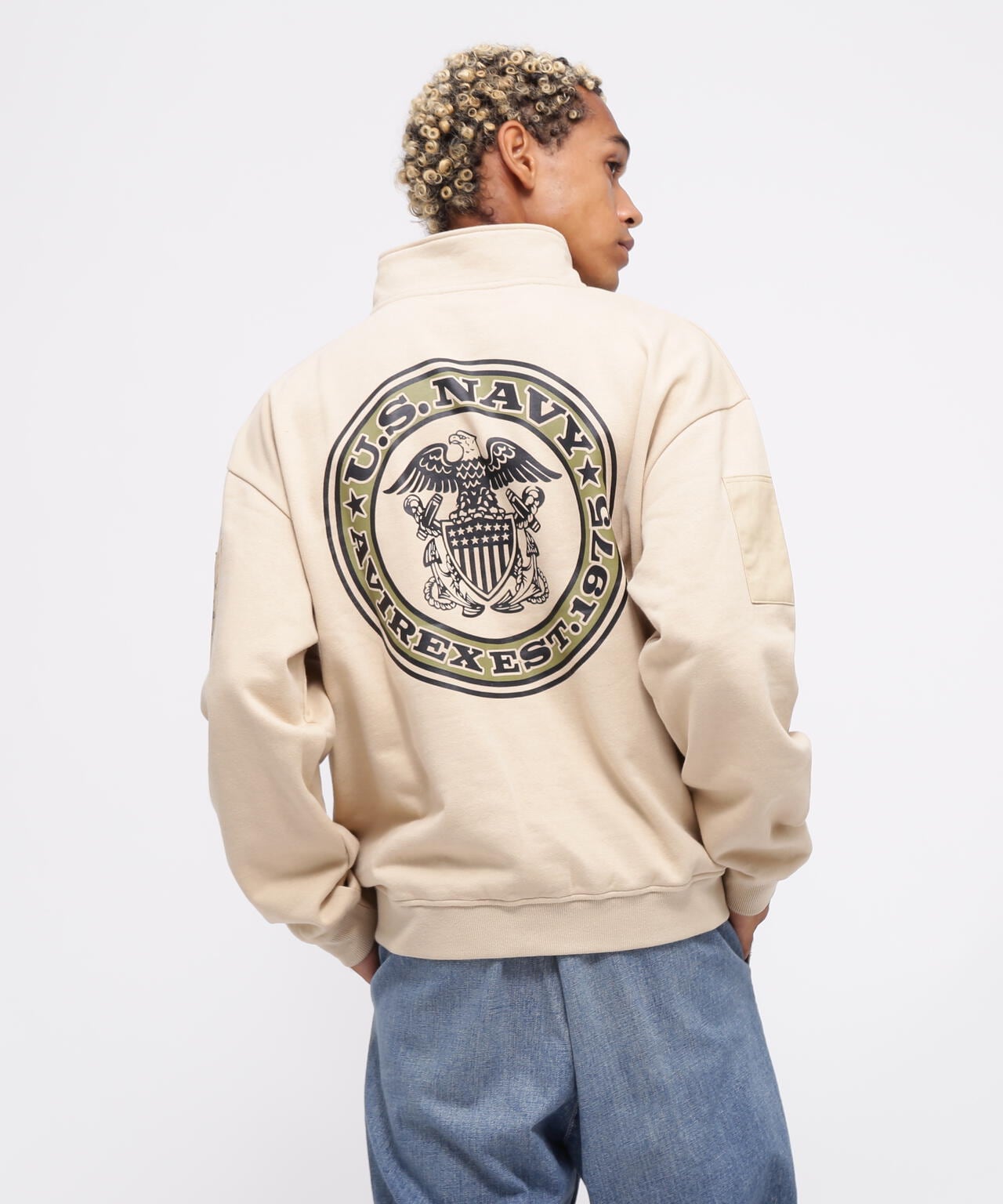 WEB限定》HALF ZIP FATIGUE SWEAT/ハーフジップ ファティーグ