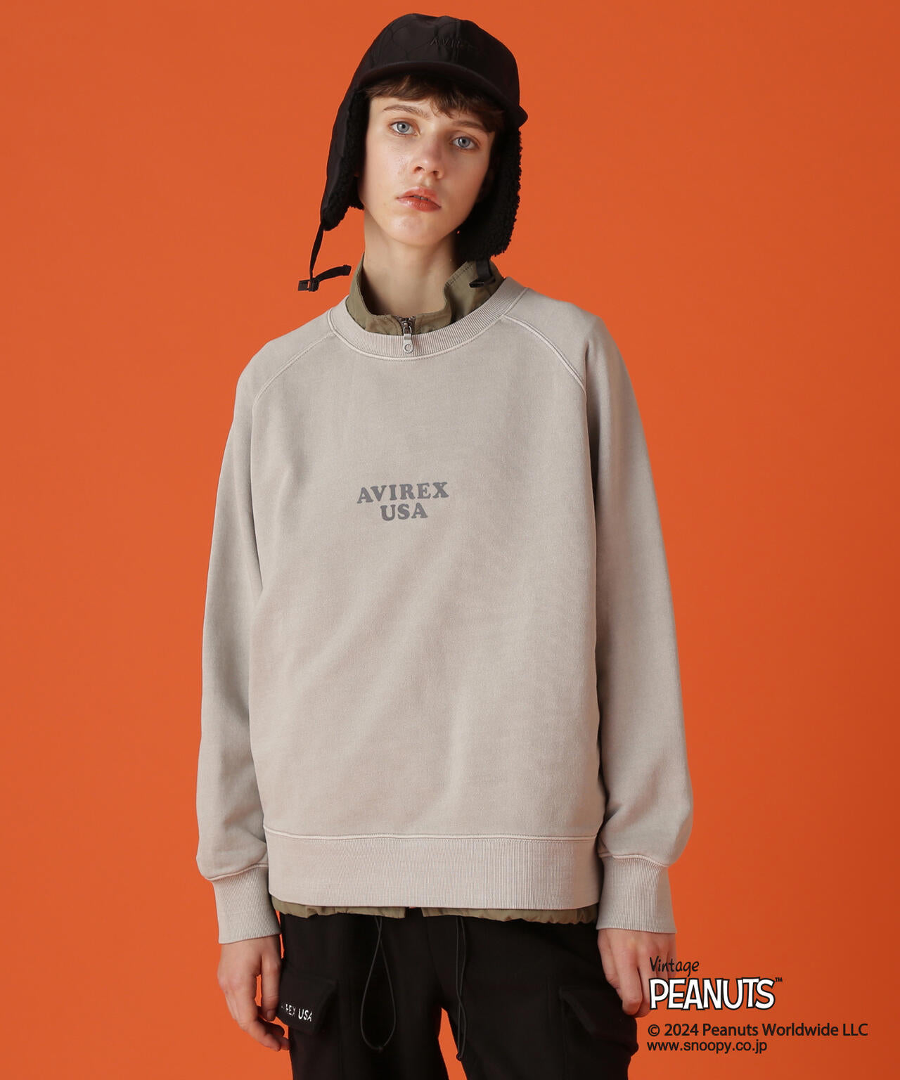 AVIREX×PEANUTS》HOMIES SWEAT/アヴィレックス×ピーナッツ ホーミーズ