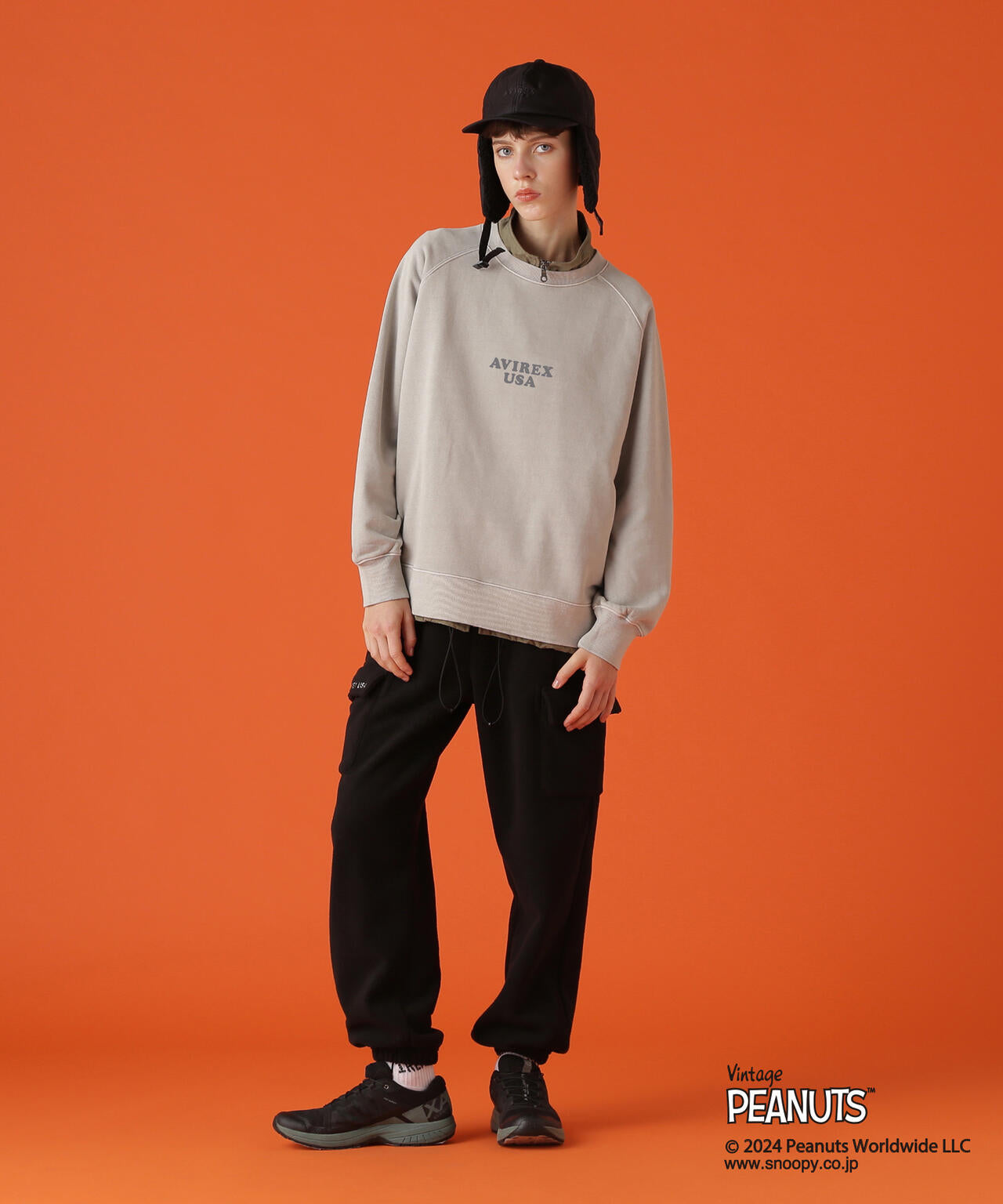 AVIREX×PEANUTS》HOMIES SWEAT/アヴィレックス×ピーナッツ ホーミーズ