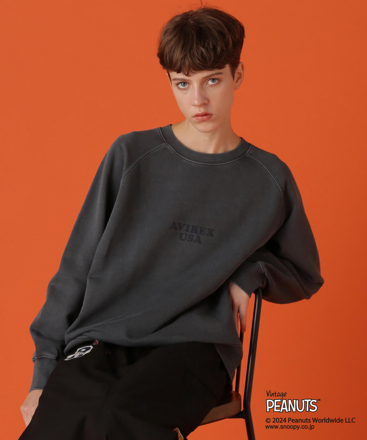 AVIREX×PEANUTS》HOMIES SWEAT/アヴィレックス×ピーナッツ ホーミーズ