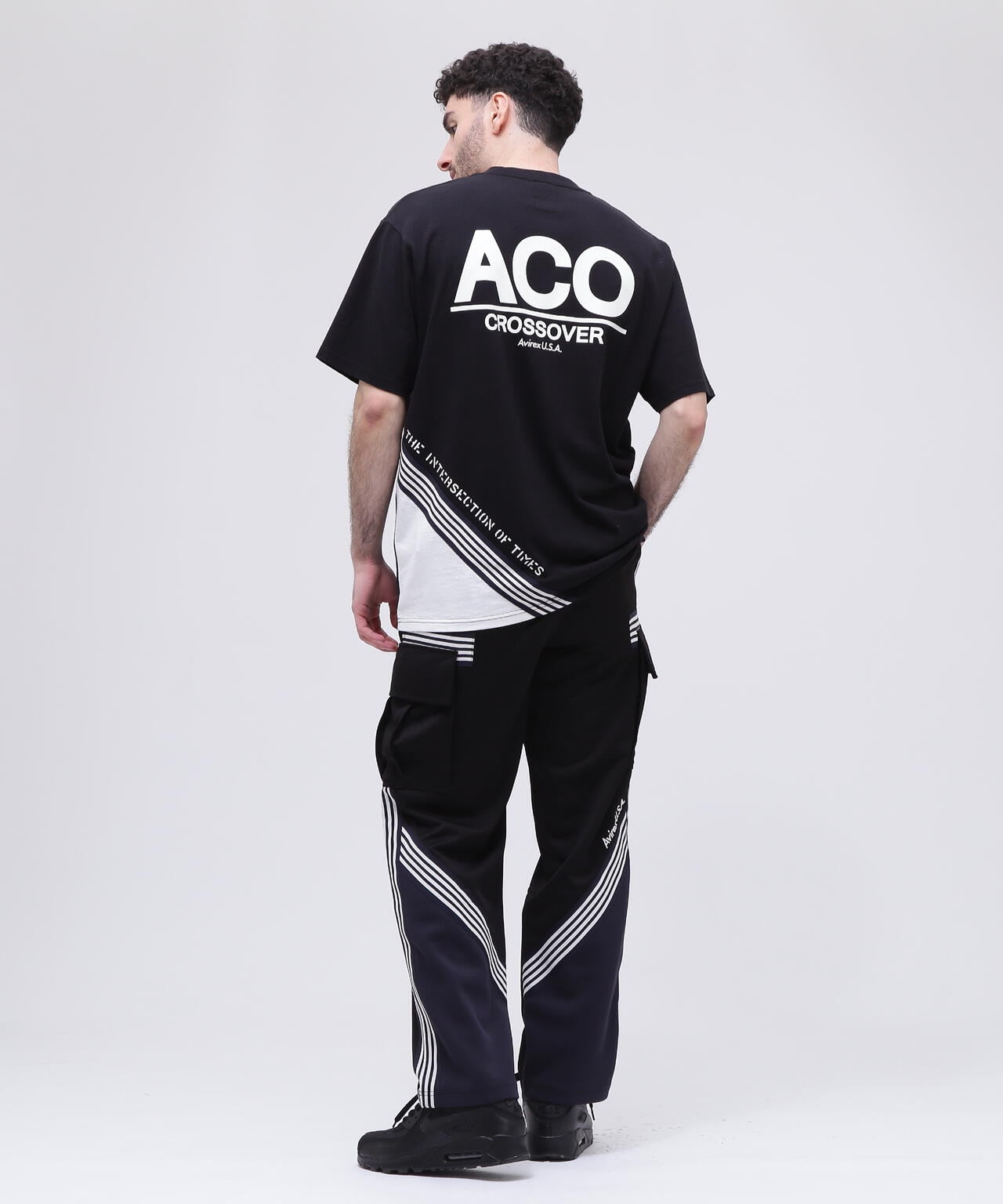 【新品未開封】X1rak ADVANCE Tシャツ Lサイズ CROSSOVER》LINE T-SHIRT / クロスオーバー ライン Tシャツ / AVIREX