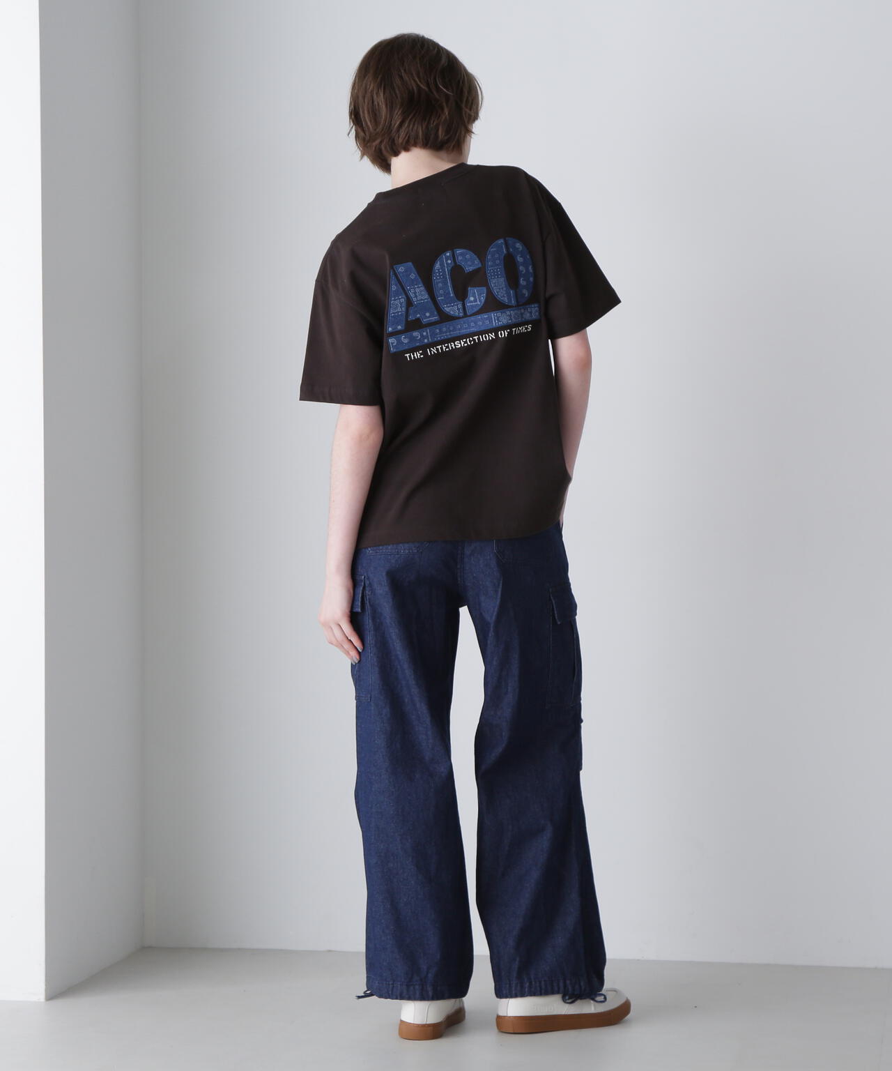 CROSSOVER》DENIM POCKET T-SHIRT / クロスオーバー デニム ポケット T