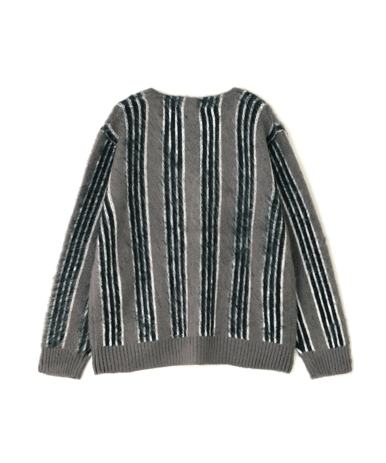 alexanderwang アレクサンダーワン モヘア ストライプ カーディガン STRIPE MOHAIR LIKE CARDIGAN / ストライプ モヘア ライク