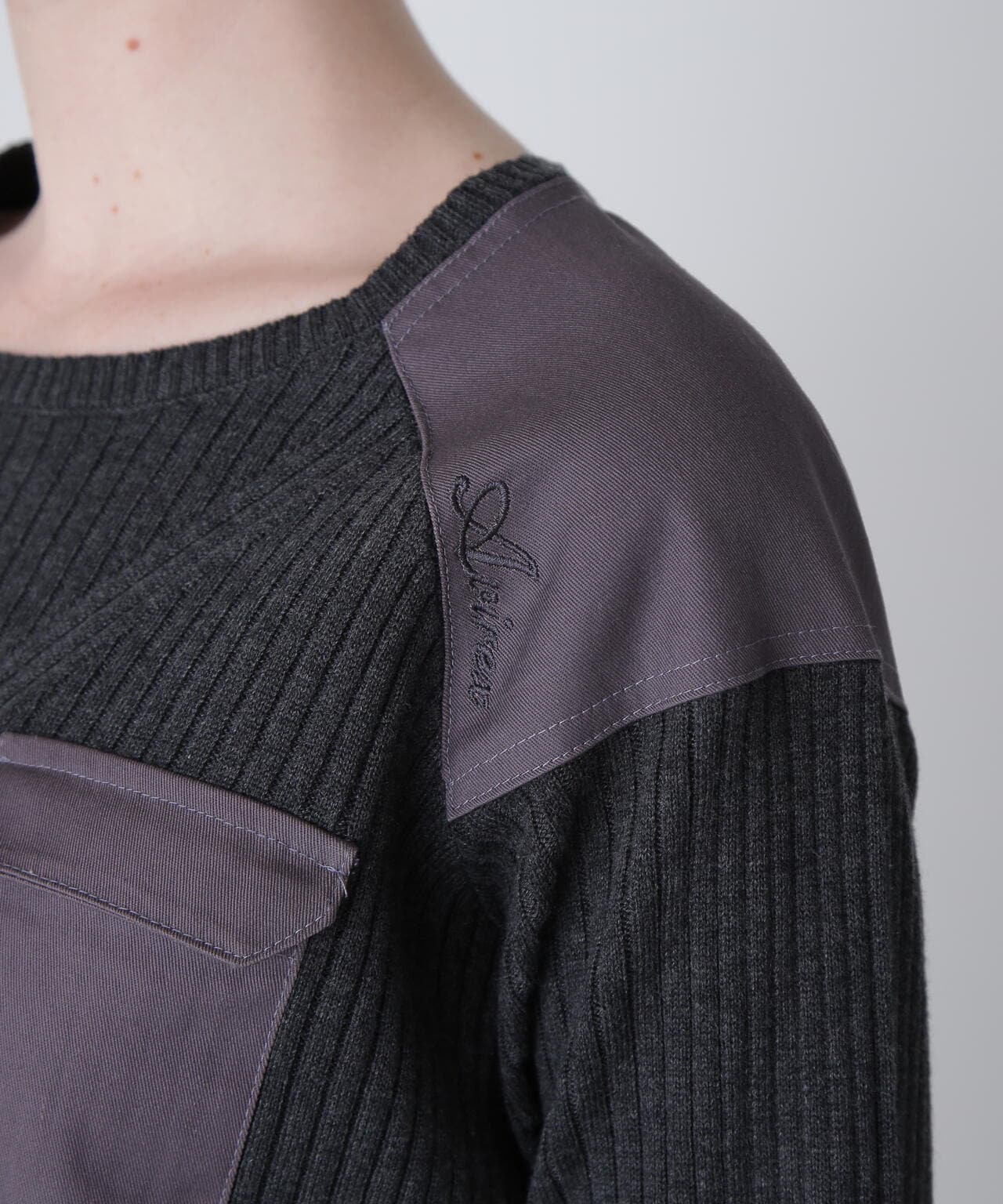 MILITARY RIB KINT ONEPIECE/ミリタリーリブニットワンピース | AVIREX