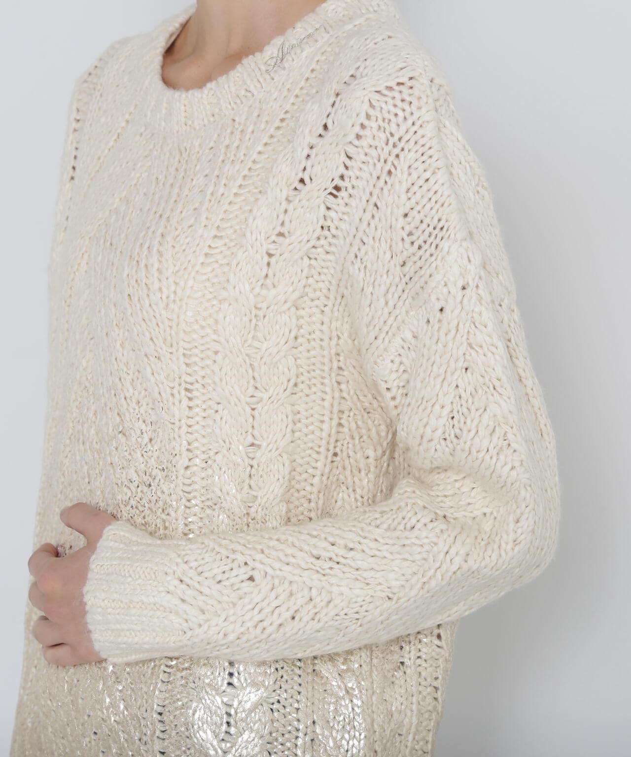 FOIL PRINT KNIT TOPS/箔プリントニットトップス | AVIREX