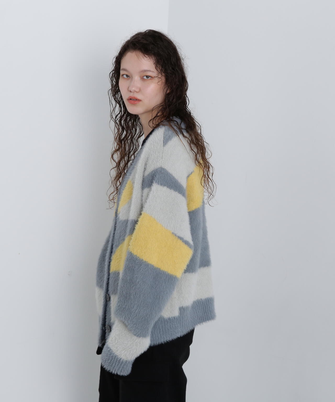 直営店限定》SHAGGY KNIT CARDIGAN/シャギーニットカーディガン