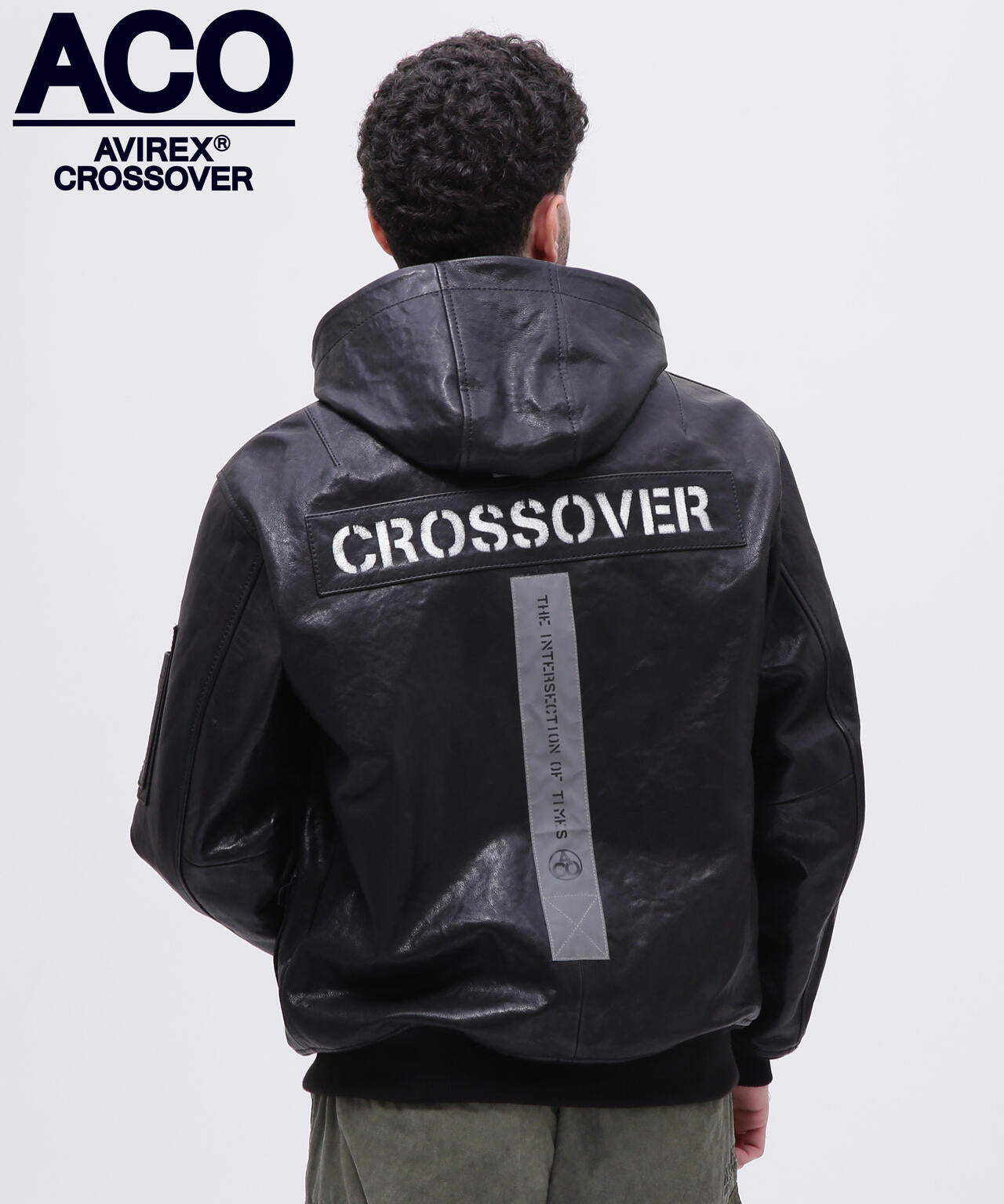CROSSOVER》LEATHER CWU PARKA / レザー CWU パーカー / AVIREX