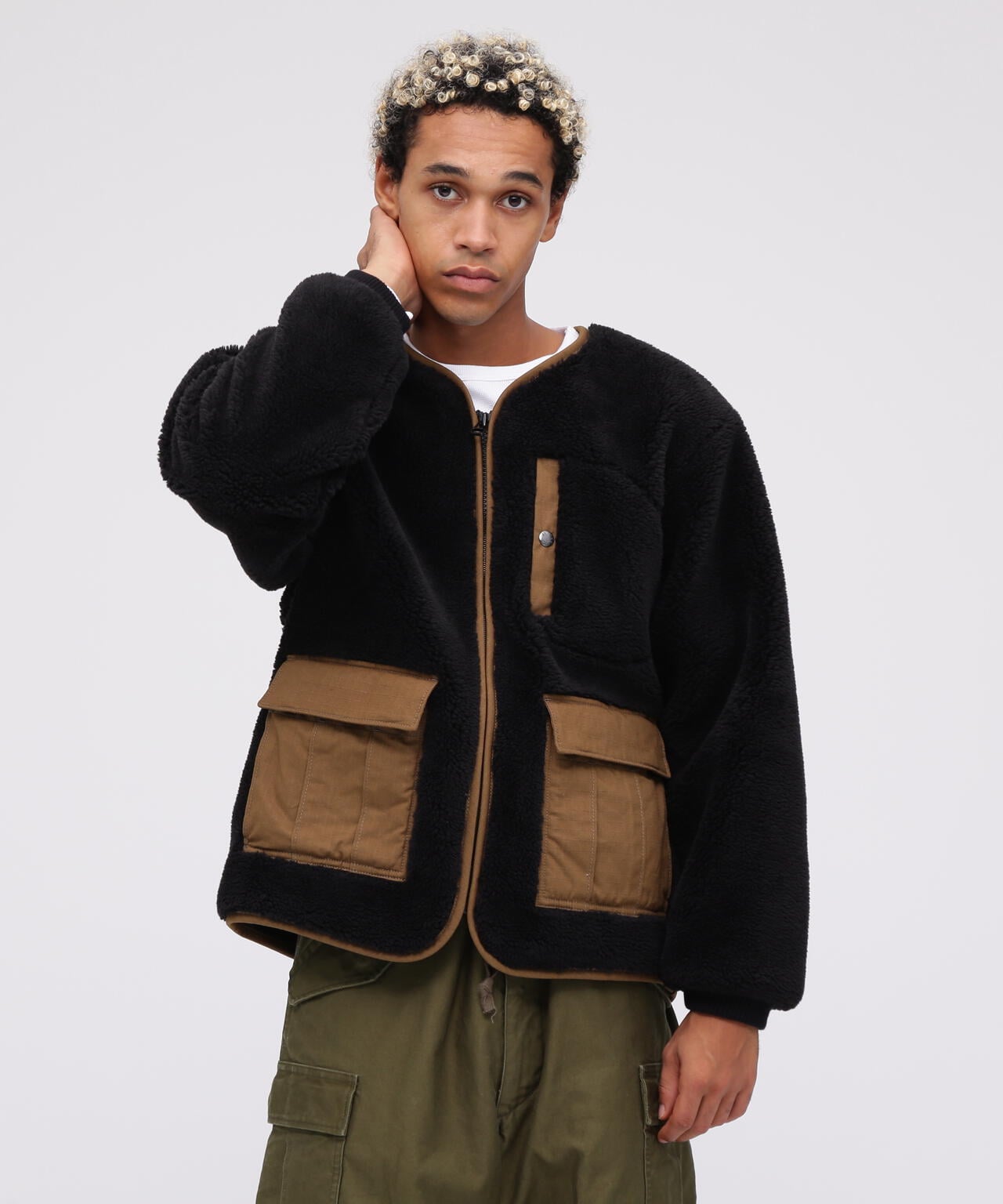 WEB&DEPOT限定》BOA CARDIGAN '24 / ボア カーディガン / AVIREX