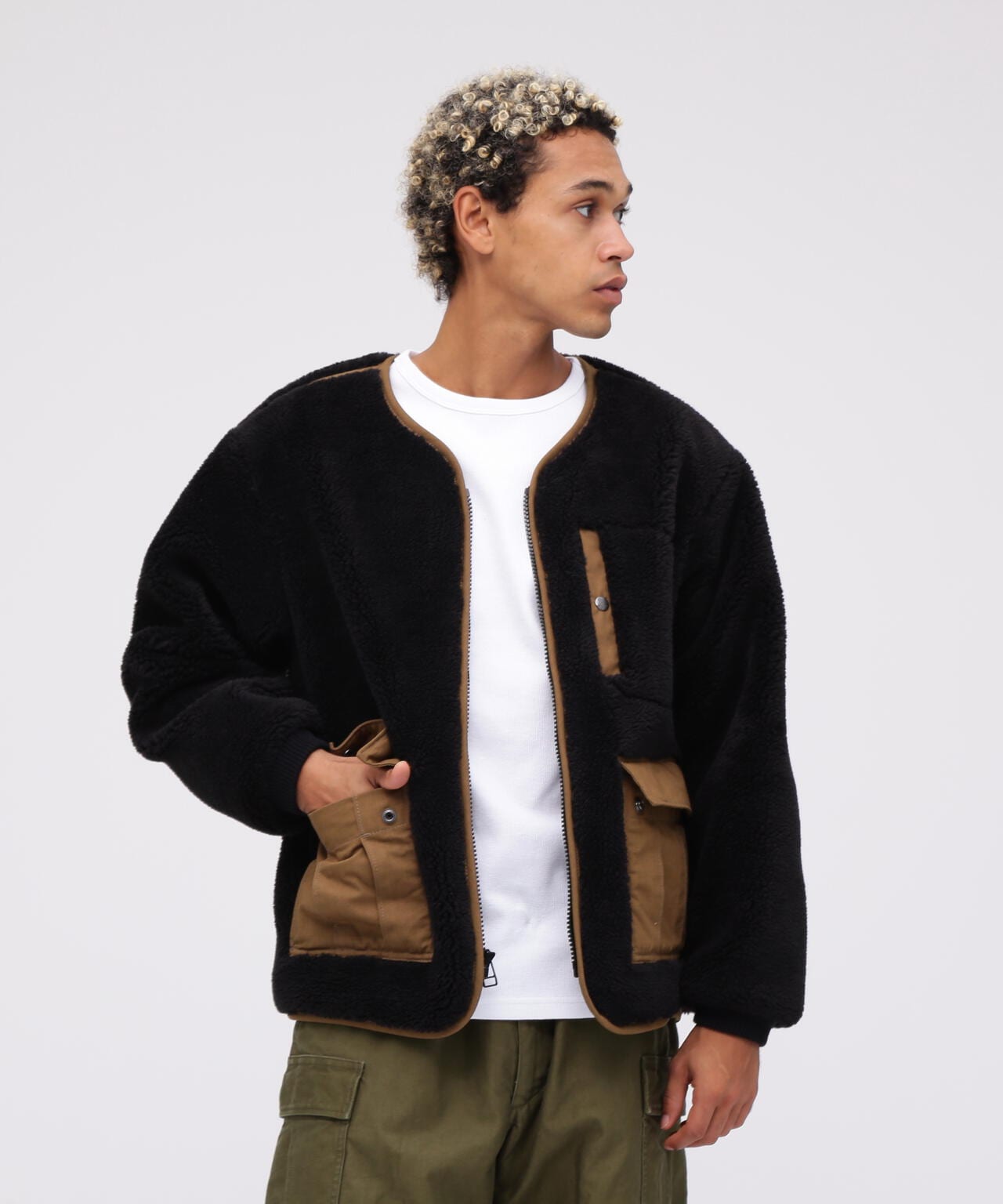 アルアバイル　2024ss ほぼ未使用　カーディガン　アウター WEB&DEPOT限定》BOA CARDIGAN '24 / ボア カーディガン / AVIREX