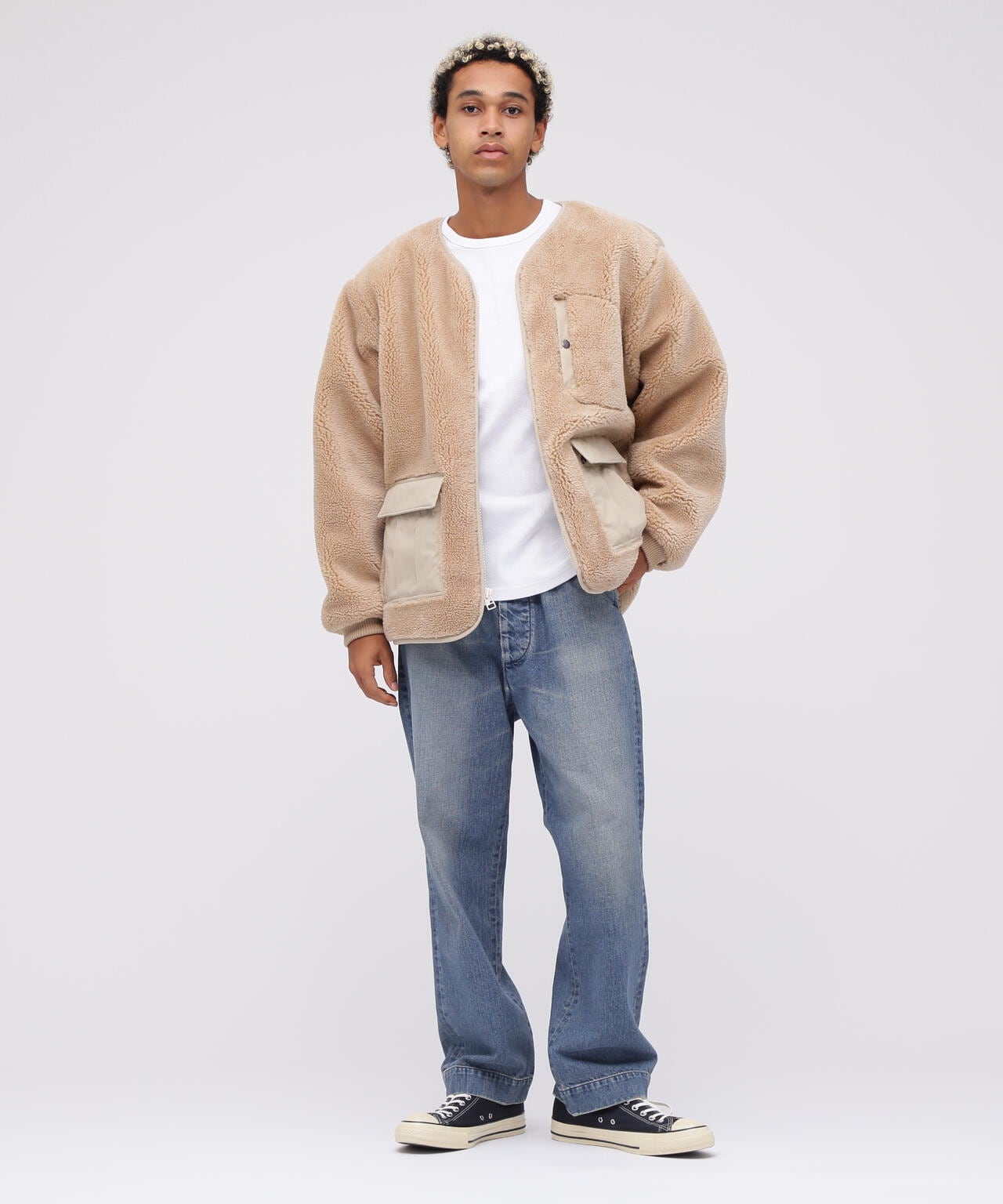 WEB&DEPOT限定》BOA CARDIGAN '24 / ボア カーディガン / AVIREX