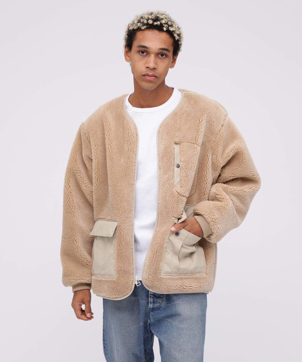 WEB&DEPOT限定》BOA CARDIGAN '24 / ボア カーディガン / AVIREX