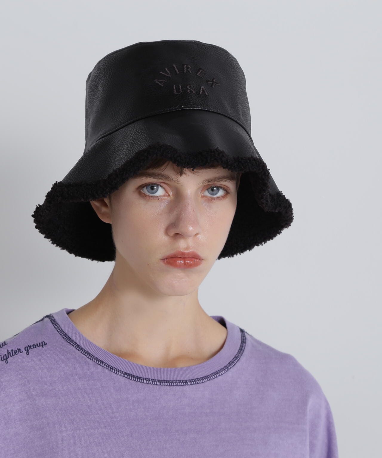 直営店限定》REVERSIBLE FAKE LEATHER HAT/リバーシブル ハット