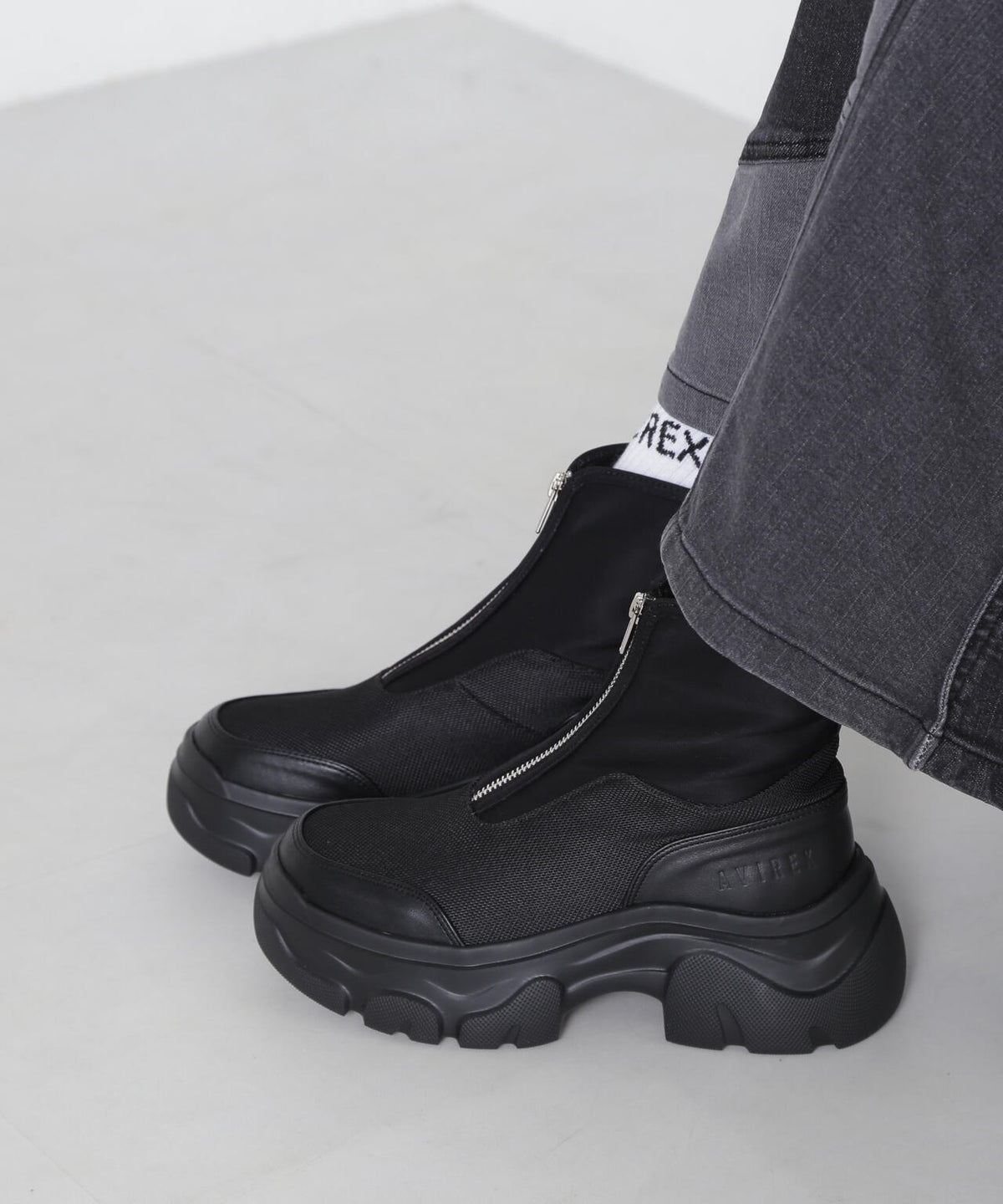 直営店限定》FRONT ZIP BOOTS/フロントジップブーツ | AVIREX 