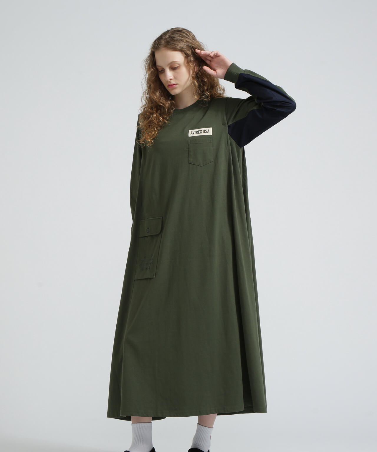 DIFFERENT FABRICS FATIGUE DRESS/ディファレントファブリック