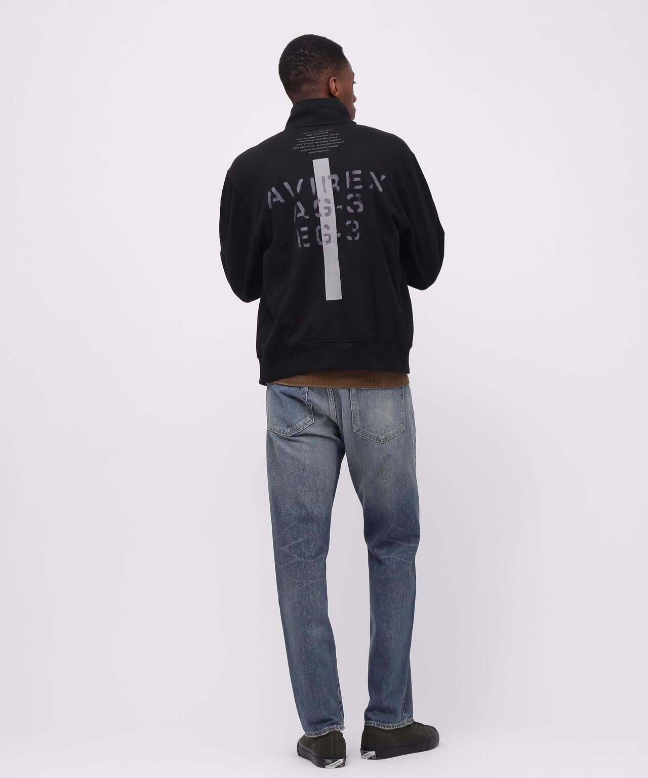 WEB&DEPOT限定》REMODEL DESIGN STAND ZIP SWEAT/リモデル ジップ