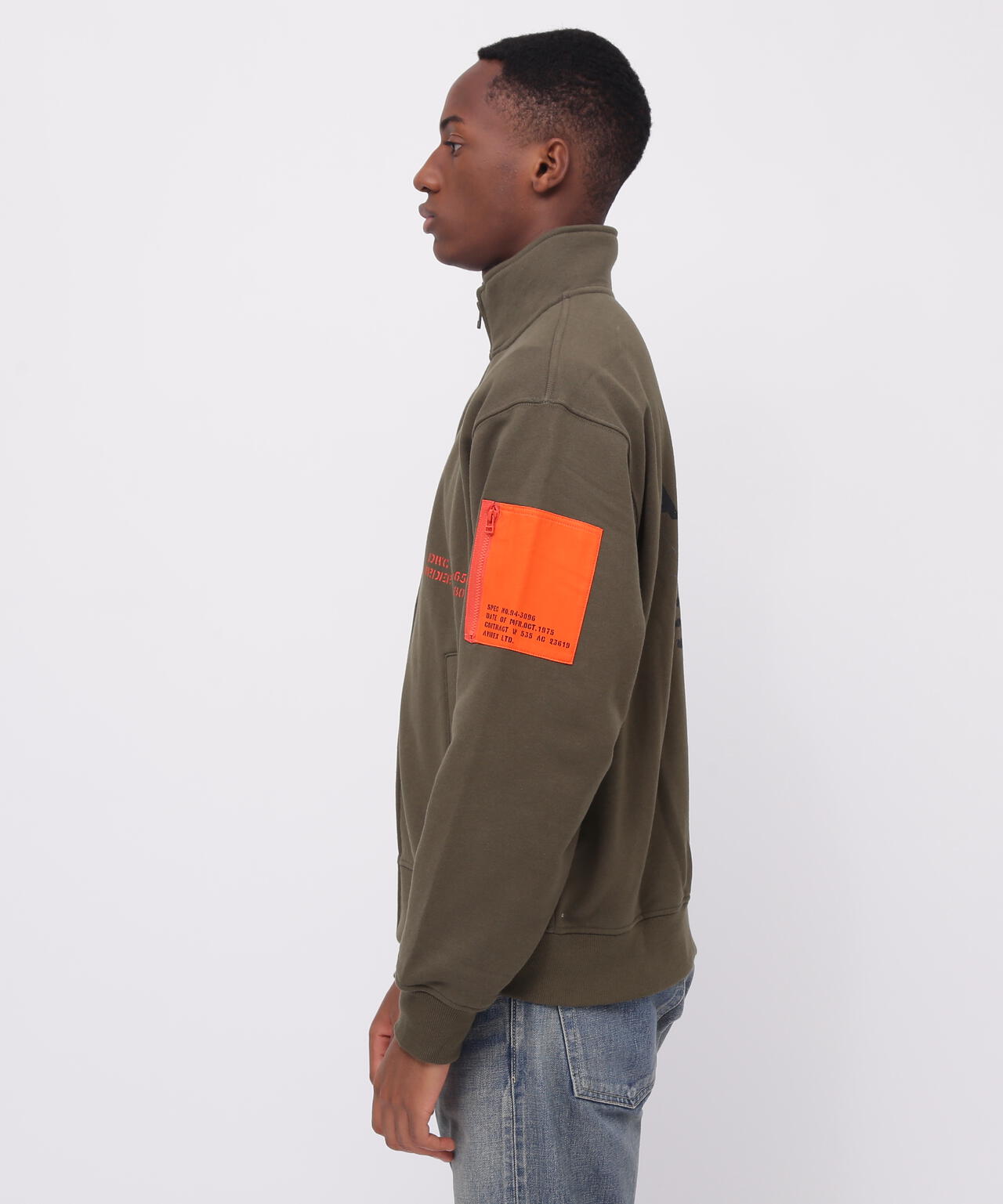 《WEB&DEPOT限定》REMODEL DESIGN STAND ZIP SWEAT/リモデル ジップ スウェット