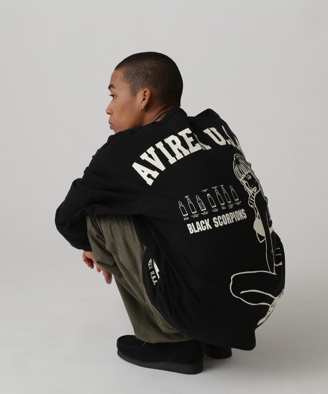 《WEB&DEPOT限定》BLACK SCORPIONS LONGSLEEVE T-SHIRT / ブラック スコーピオン 長袖Tシャツ