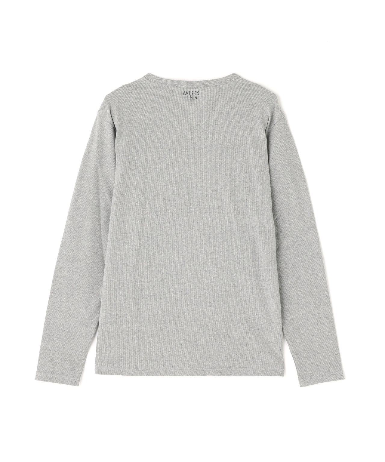 《DAILY》RIB L/S V-NECK T-SHIRT