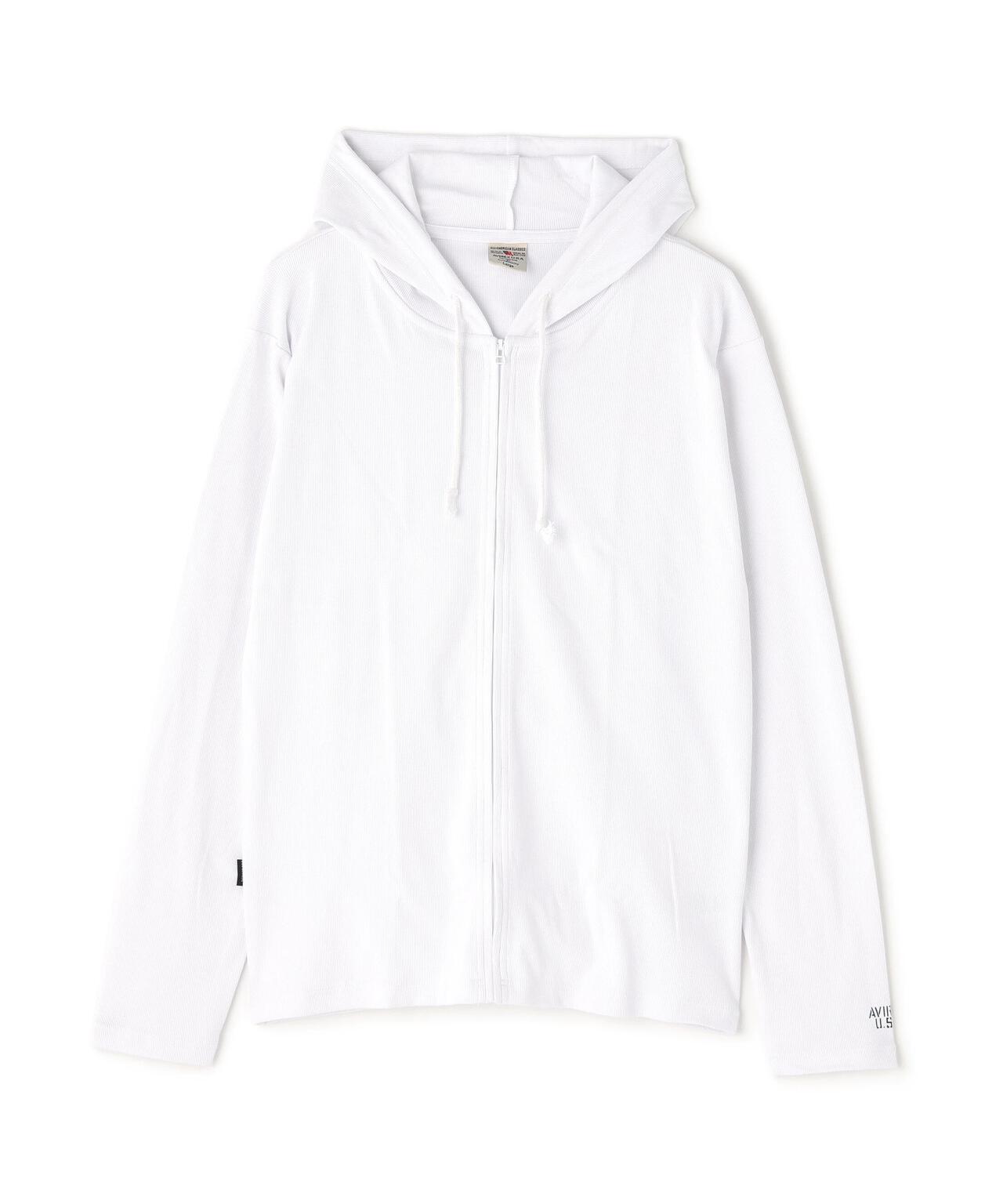 DAILY/デイリー》RIB ZIP PARKA/デイリー 長袖 リブ ジップパーカー