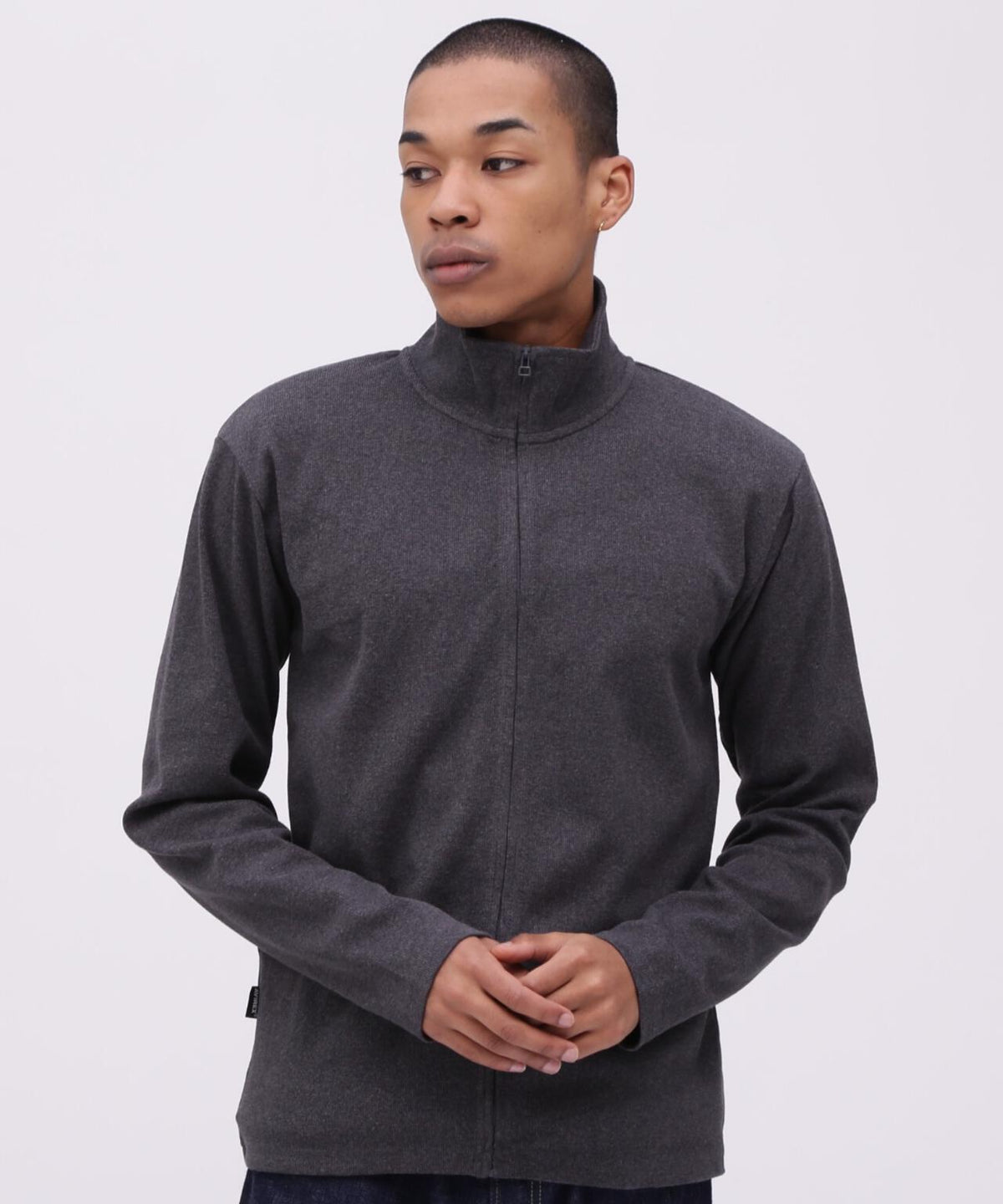 DAILY/デイリー》STAND ZIP RIB JACKET/スタンドジップ リブ 