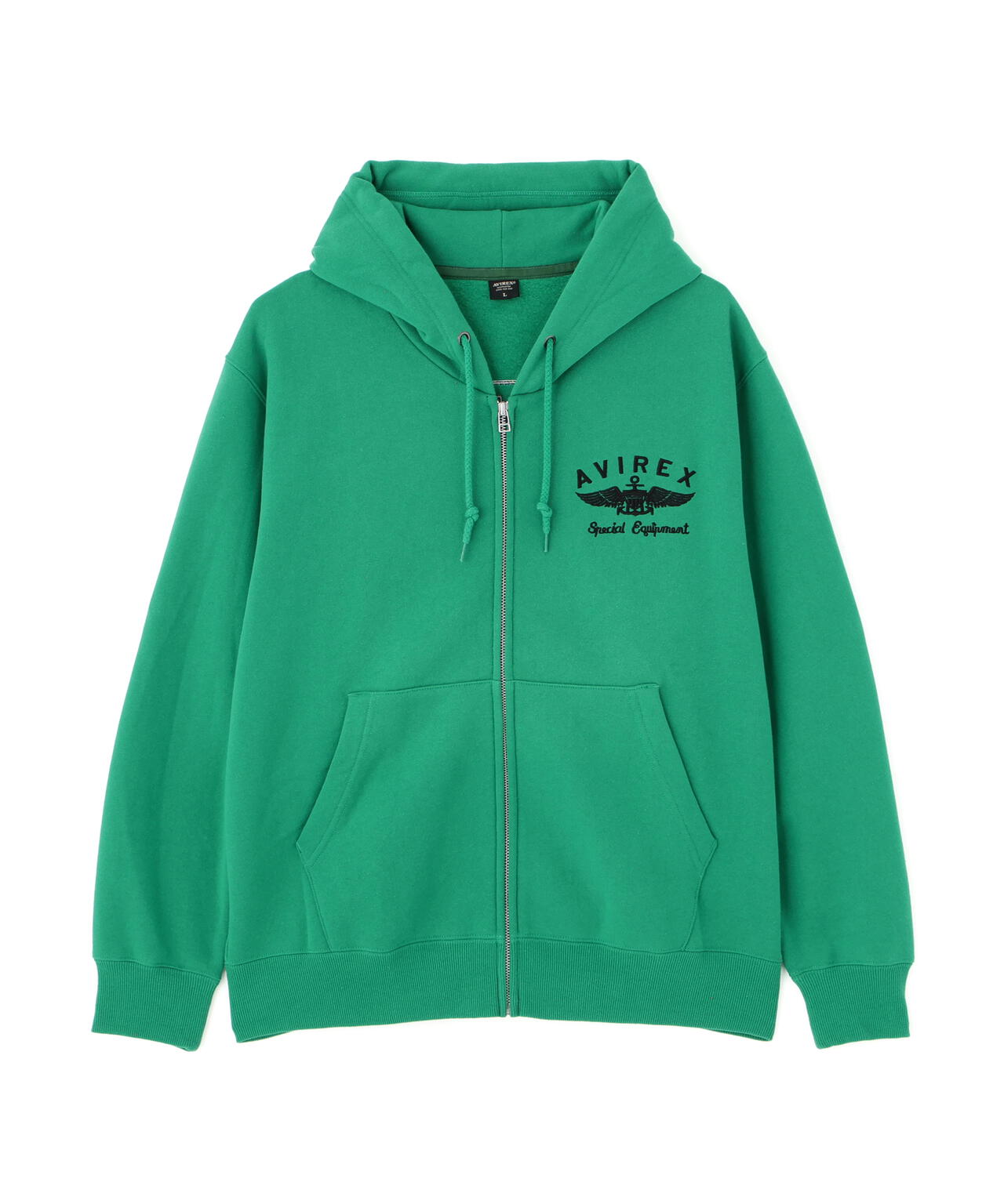 VARSITY LOGO SWEAT ZIP UP PARKA /バーシティ ロゴ スウェット ジップアップ パーカー