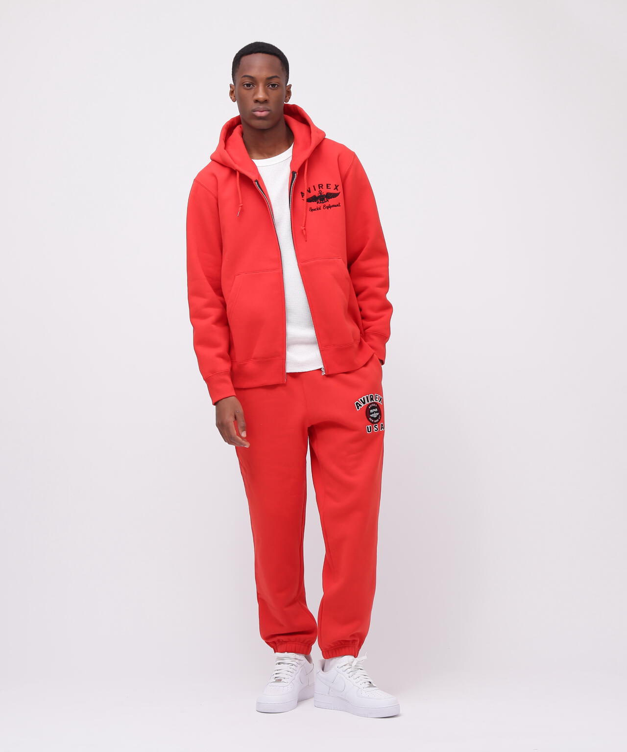 VARSITY LOGO SWEAT ZIP UP PARKA /バーシティ ロゴ スウェット ジップアップ パーカー