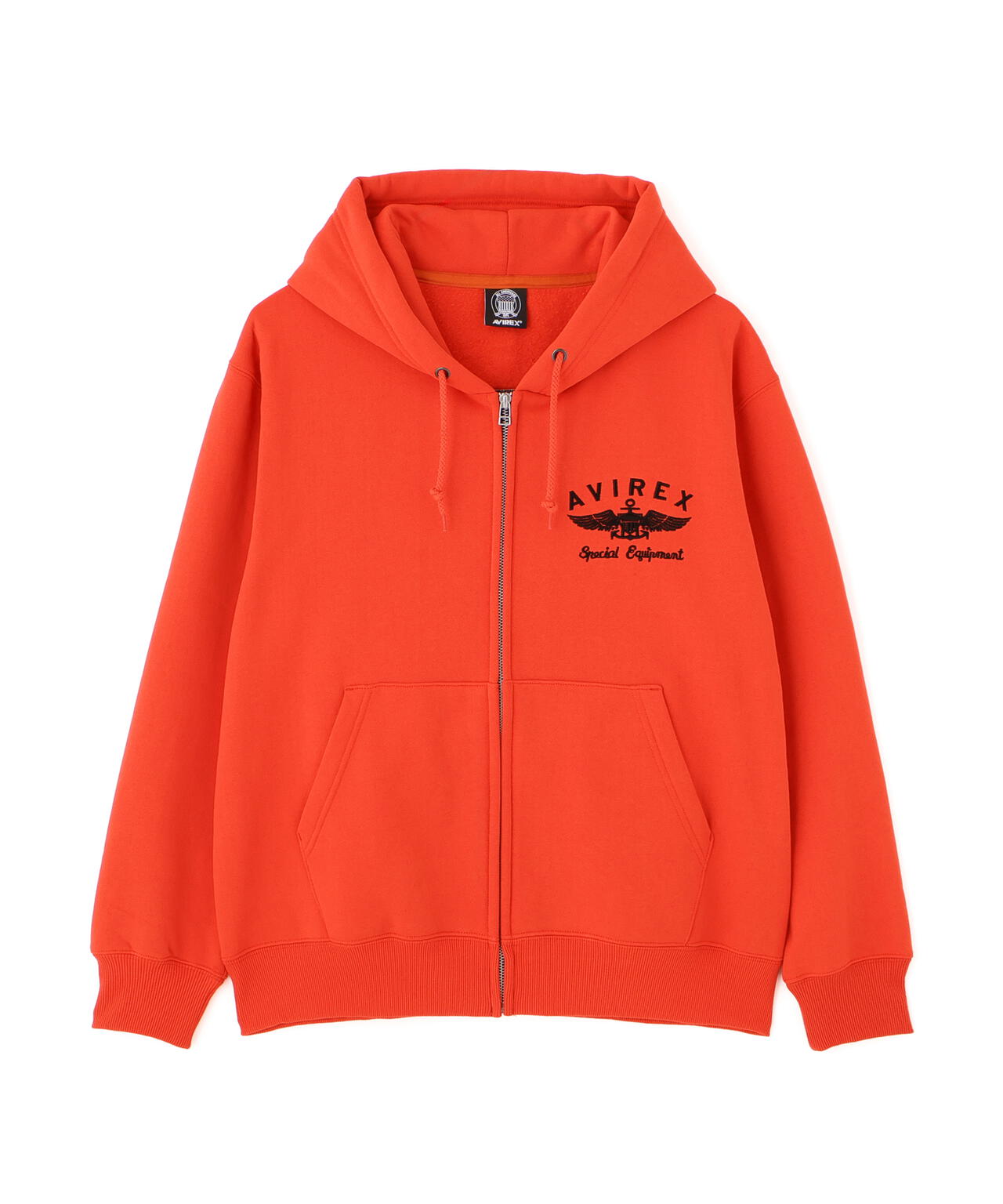 VARSITY LOGO SWEAT ZIP UP PARKA /バーシティ ロゴ スウェット ジップアップ パーカー