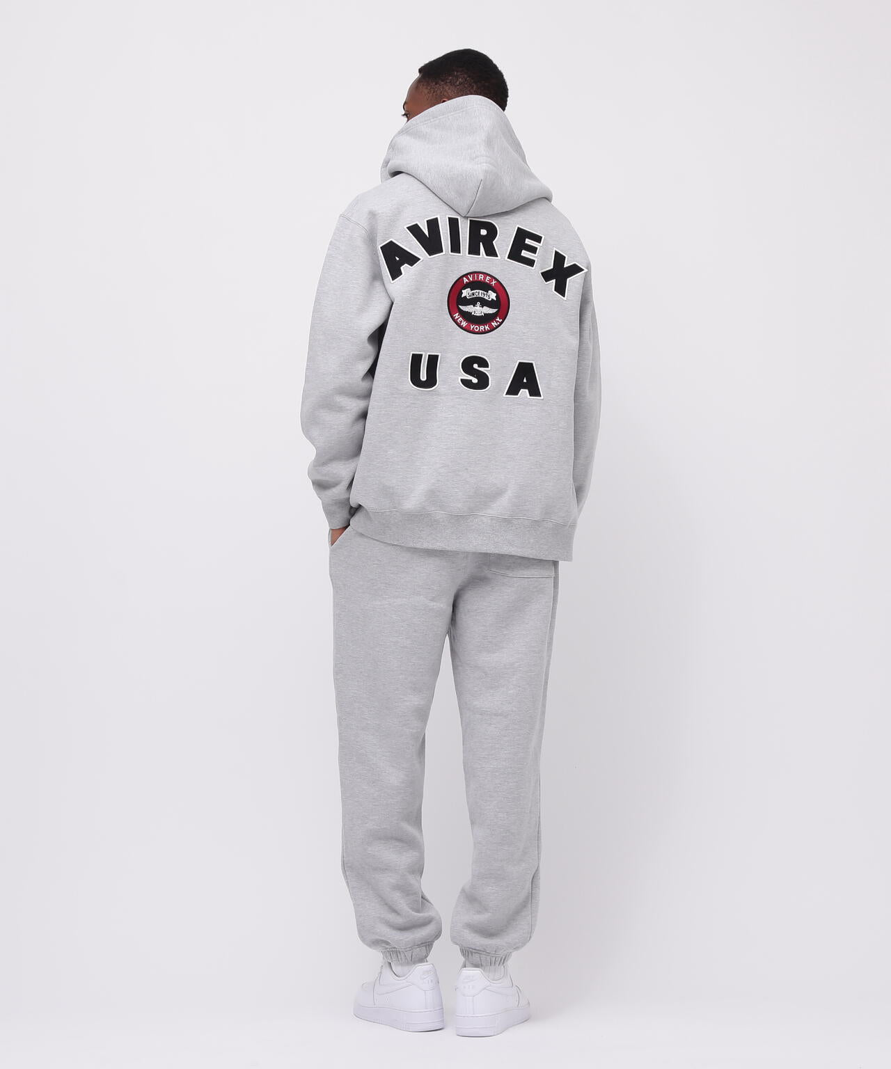 VARSITY LOGO SWEAT ZIP UP PARKA /バーシティ ロゴ スウェット ジップアップ パーカー