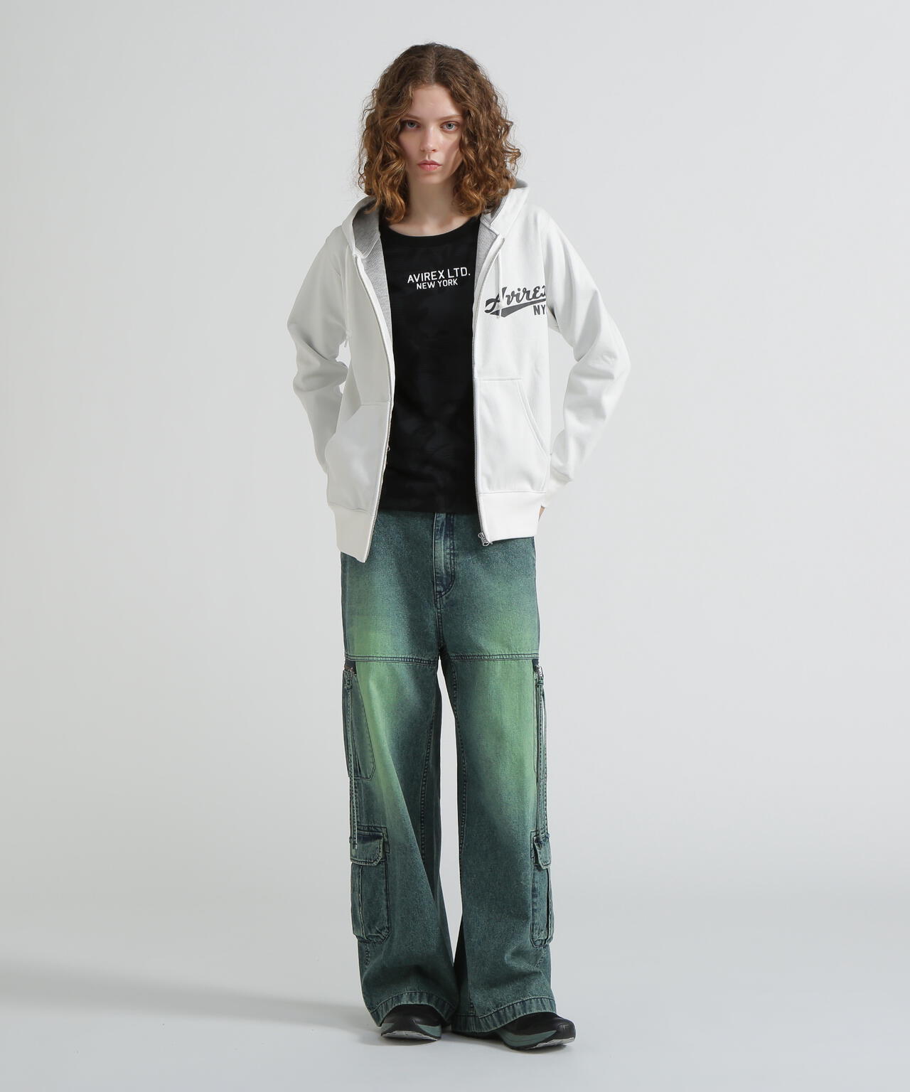 WEB&DEPOT限定》BONDING ZIP PARKA/ボンディングジップパーカー