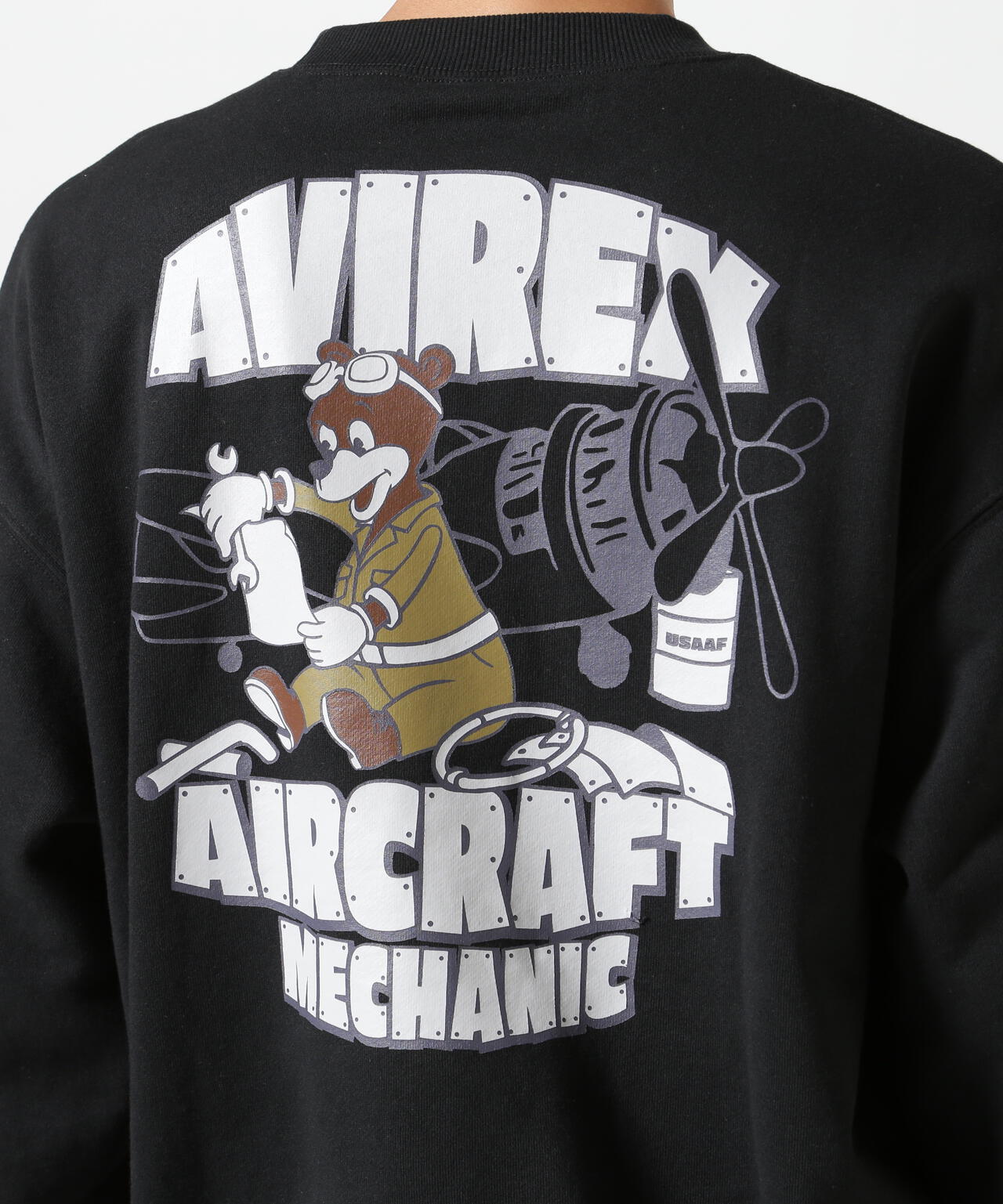 WEB&DEPOT限定》FLIGHT MECHANIC CREW NECK SWEAT / フライト