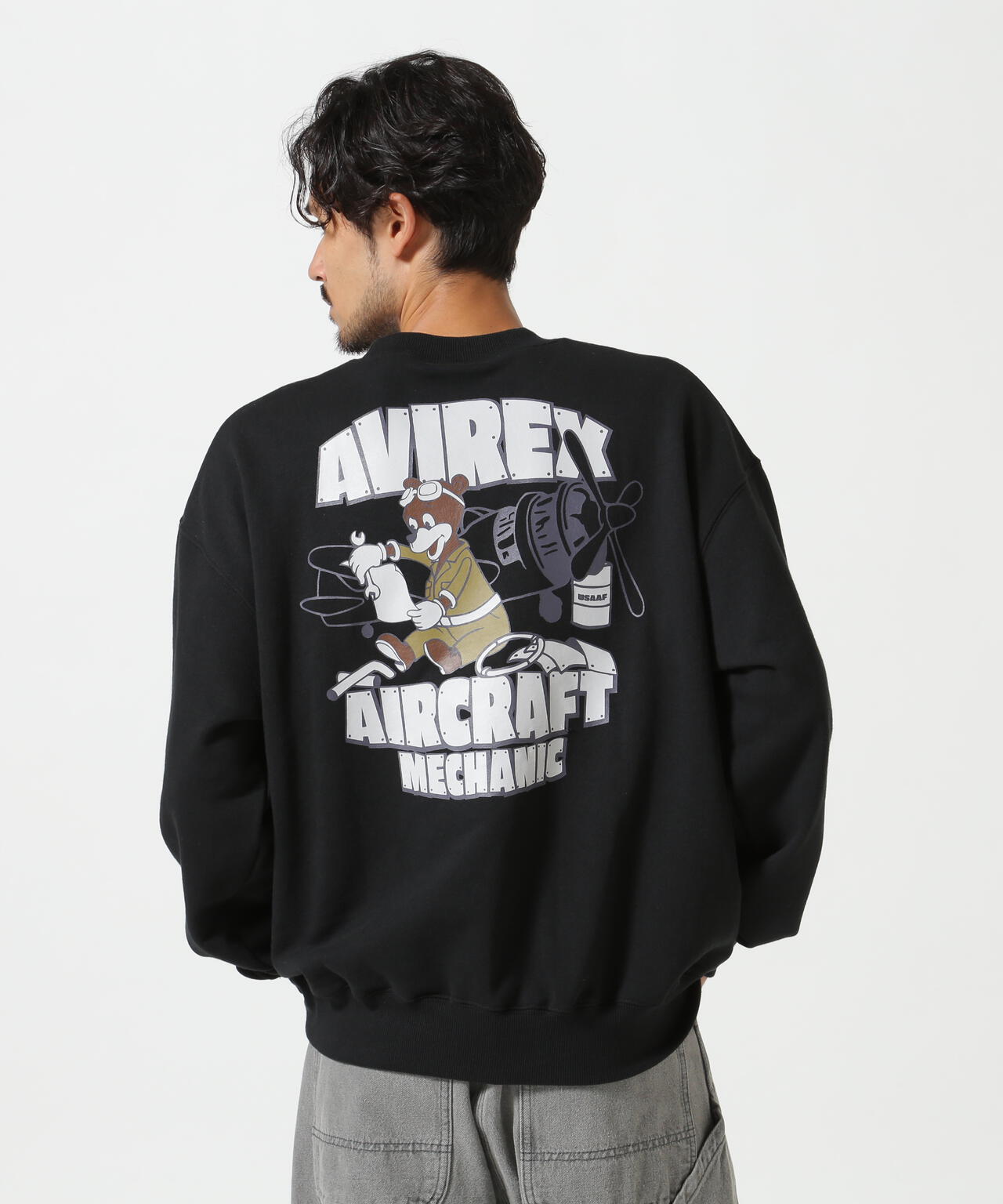 《WEB&DEPOT限定》FLIGHT MECHANIC CREW NECK SWEAT / フライト メカニック クルーネック スウェット