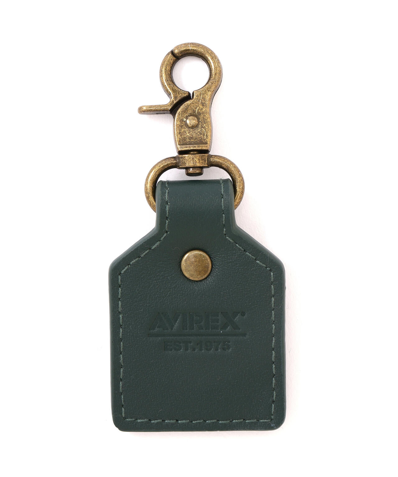 AVIREX KEY HOLDER EMBOSSED LEATHER / アヴィレックス キーホルダー