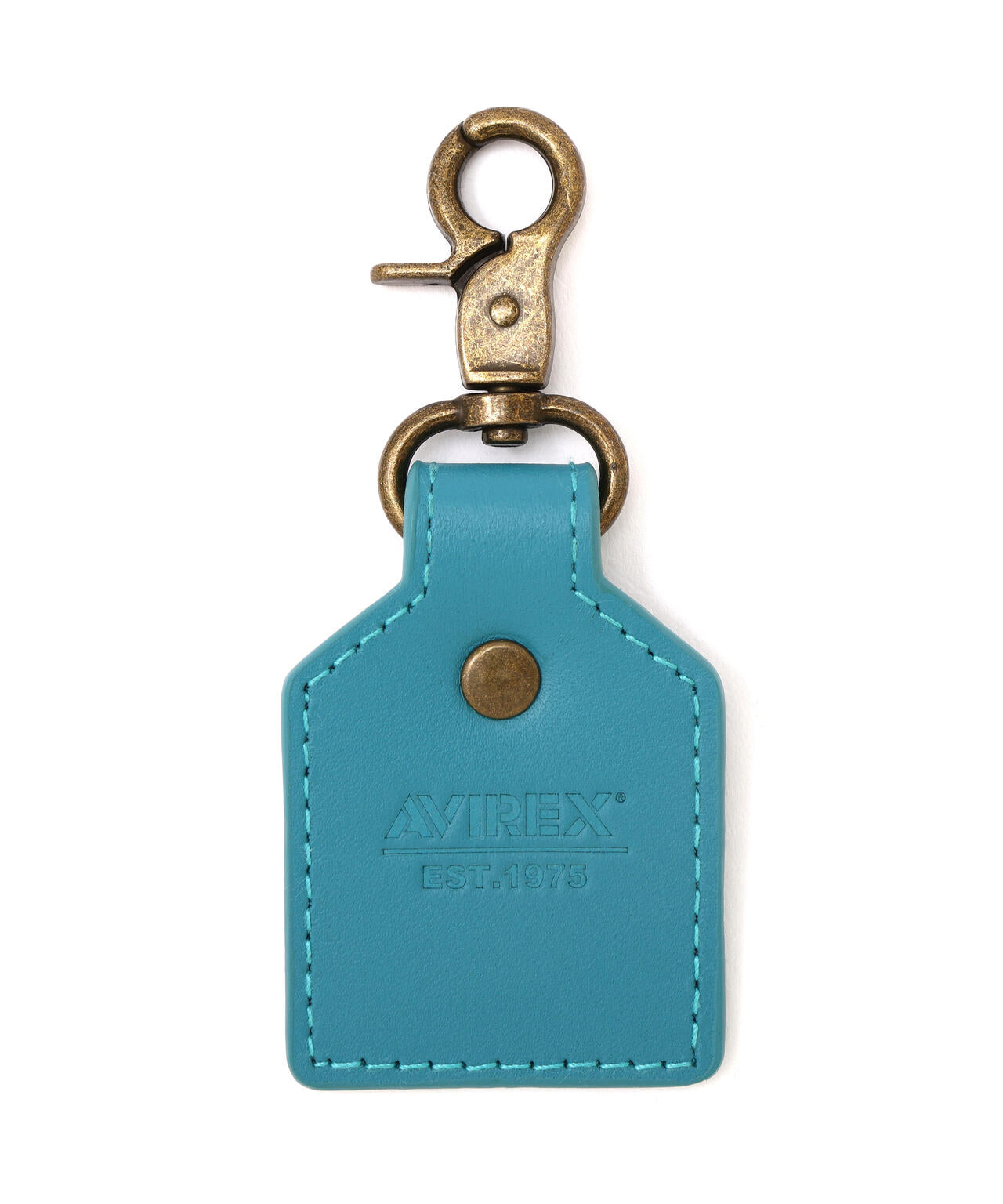 AVIREX KEY HOLDER EMBOSSED LEATHER / アヴィレックス キーホルダー