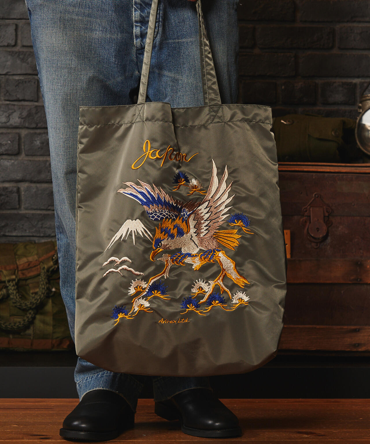《直営店限定》JAPAN STYLE EMBROIDERY TOTE BAG