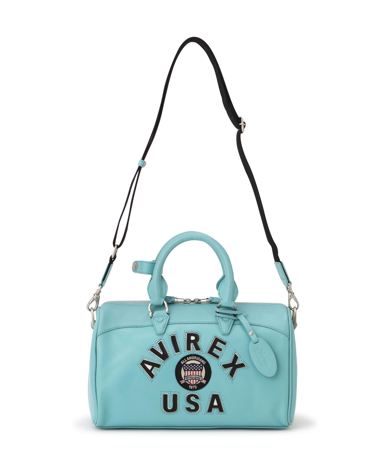 直営店別注》VARSITY LEATHER MINI DUFFLE BAG / バーシティレザー