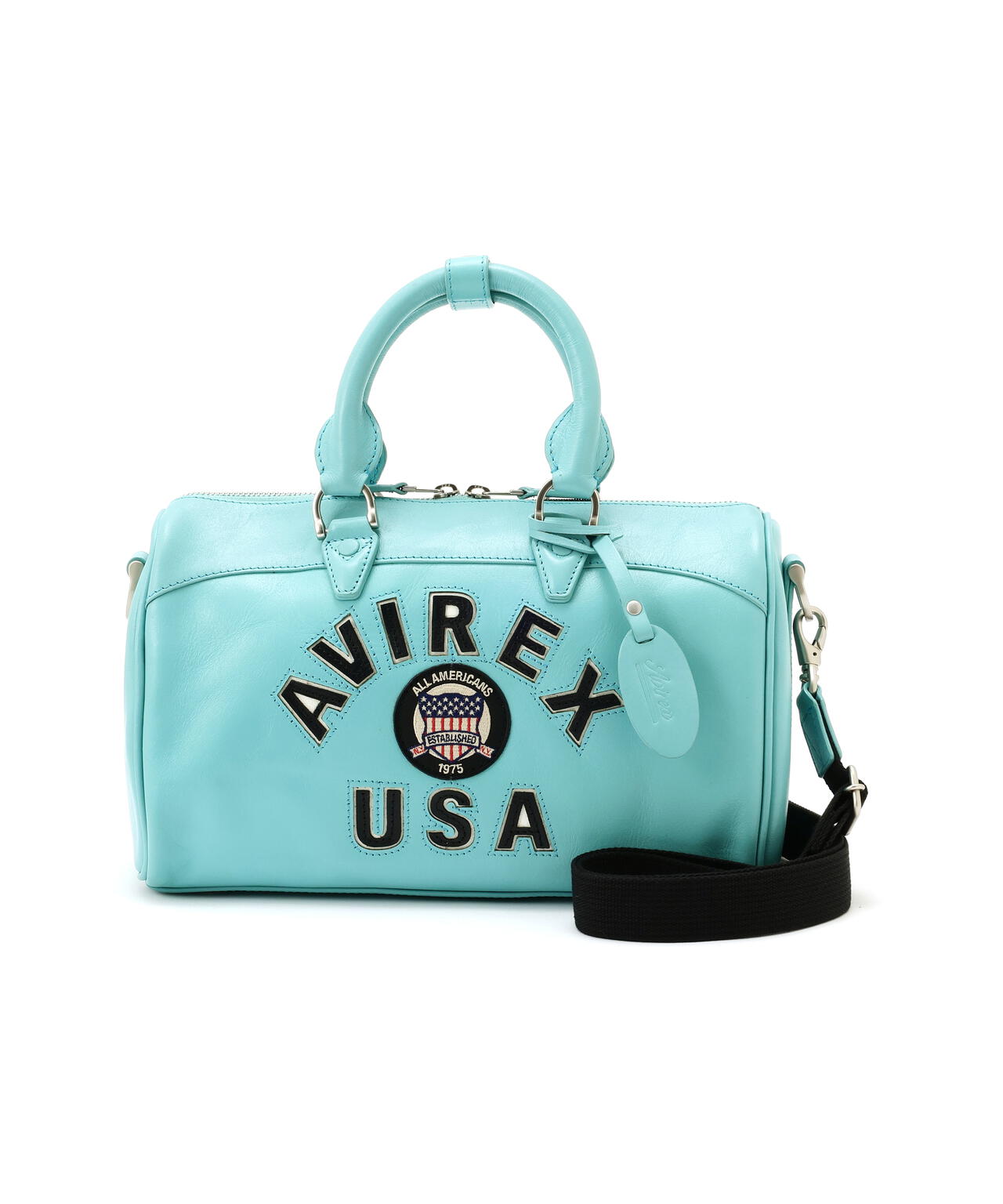 直営店別注》VARSITY LEATHER MINI DUFFLE BAG / バーシティレザー