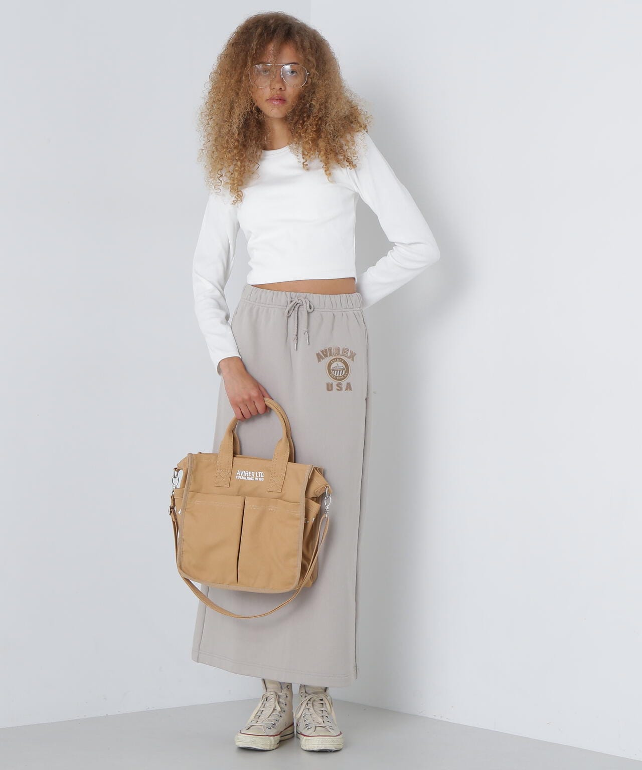 直営店限定》CANVAS CIRCLE LOGO TOTE BAG/キャンバスサークルロゴ