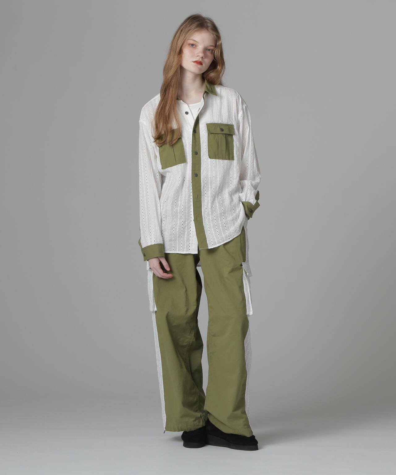 《WEB LIMITED Belle LINE》LACE CARGO PANTS/レースカーゴパンツ