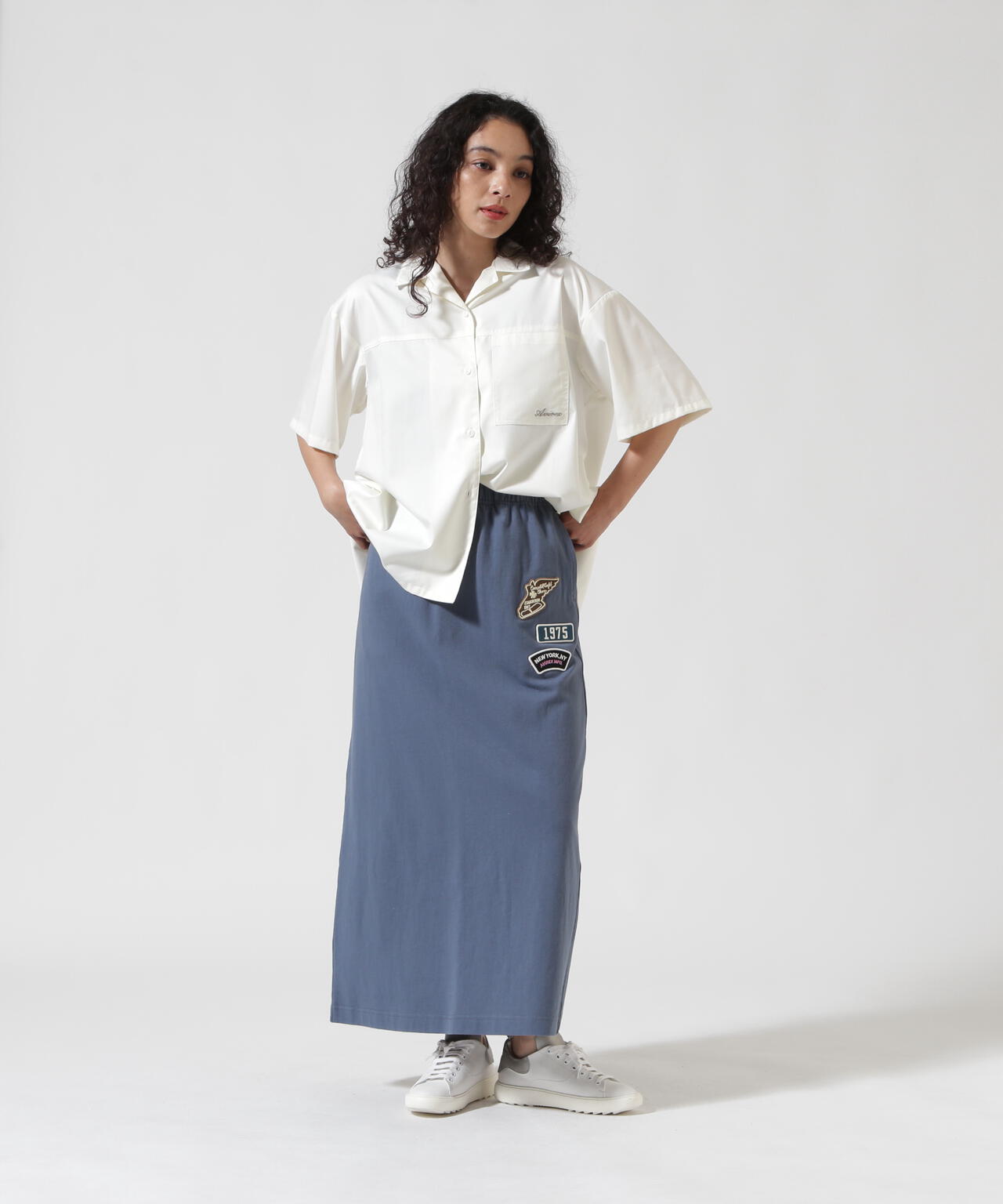《WEB&DEPOT限定》JERSEY SKIRT PATCHED/ジャージ スカート パッチ