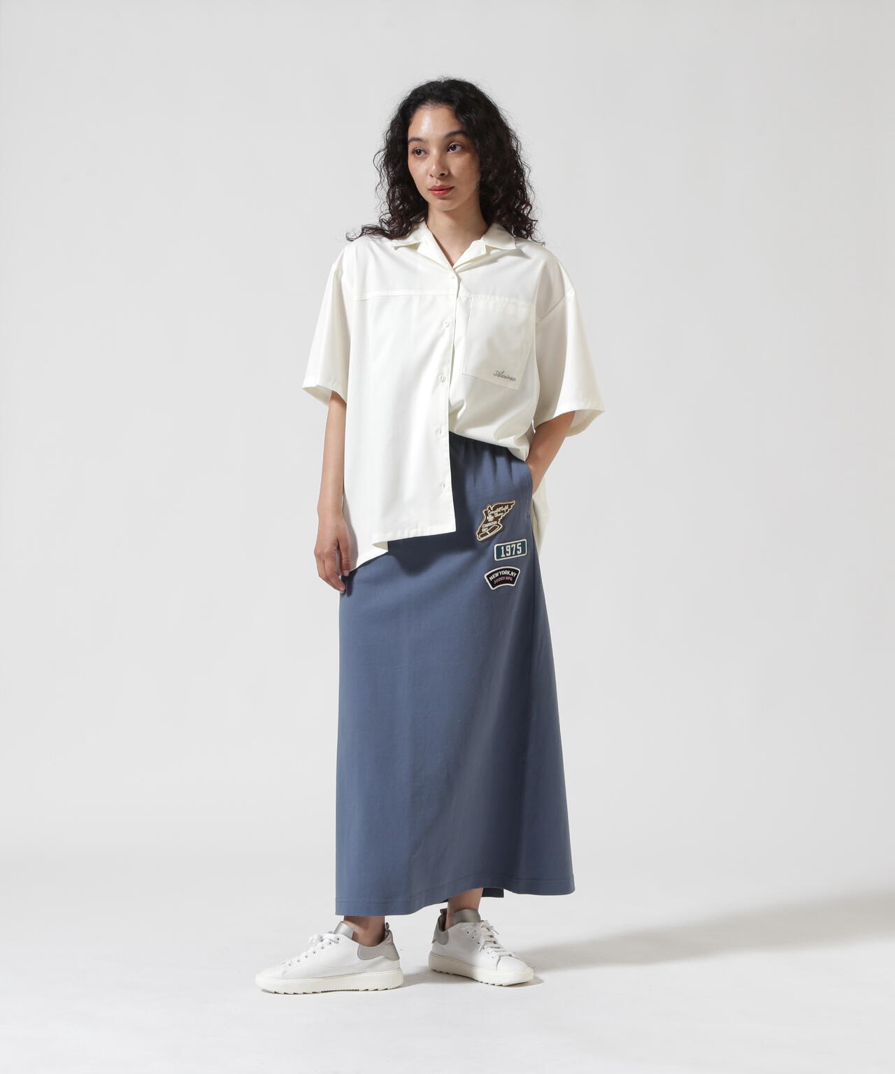 《WEB&DEPOT限定》JERSEY SKIRT PATCHED/ジャージ スカート パッチ