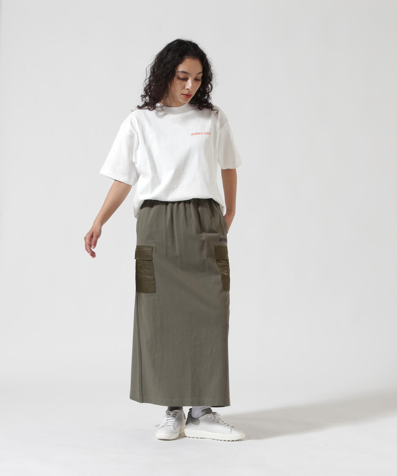 WEB&DEPOT限定》JERSEY CARGO SKIRT/ジャージ カーゴスカート | AVIREX
