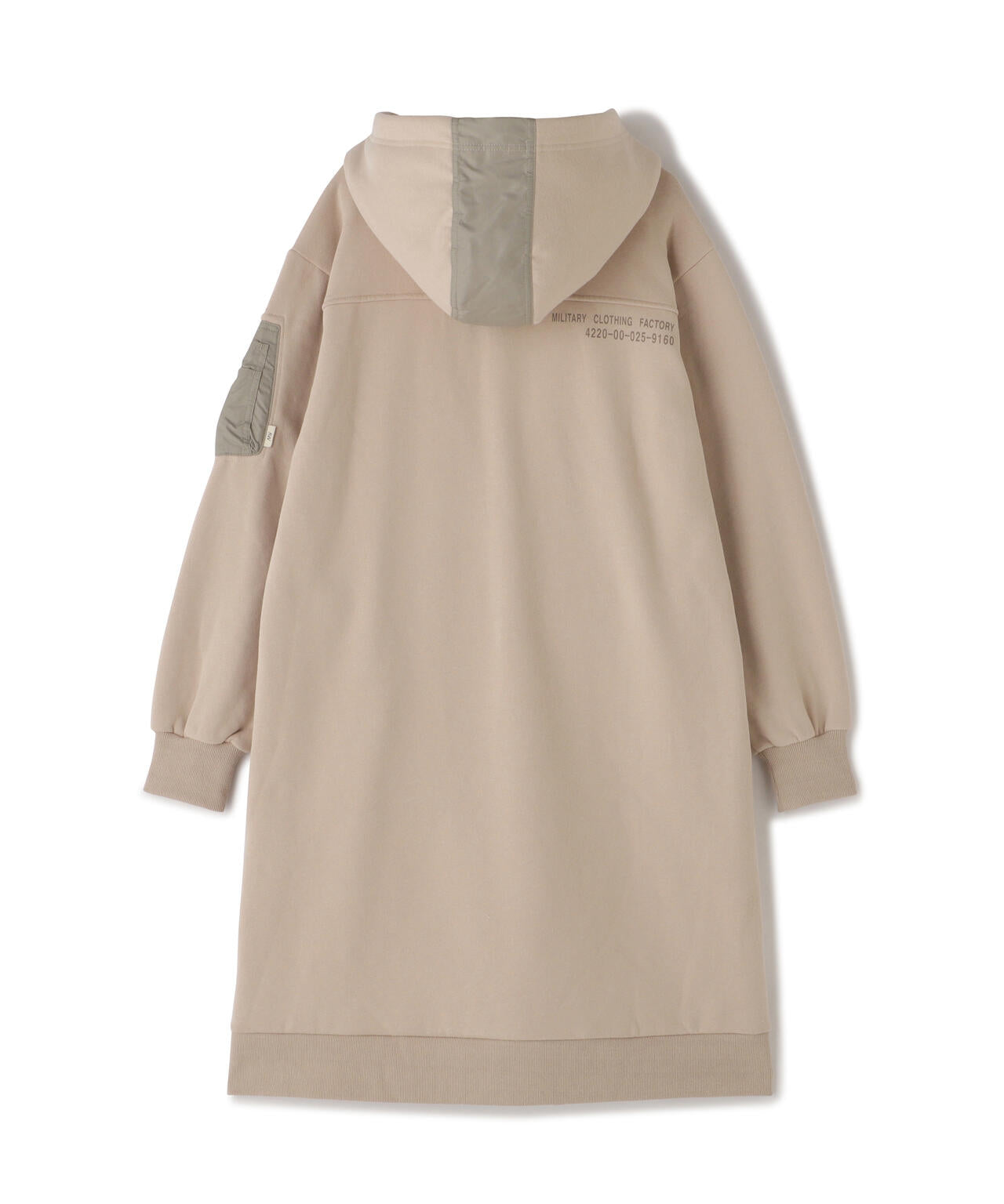 HOODIE NYLON MILITARY ONEPIECE/フーディーナイロン ミリタリー