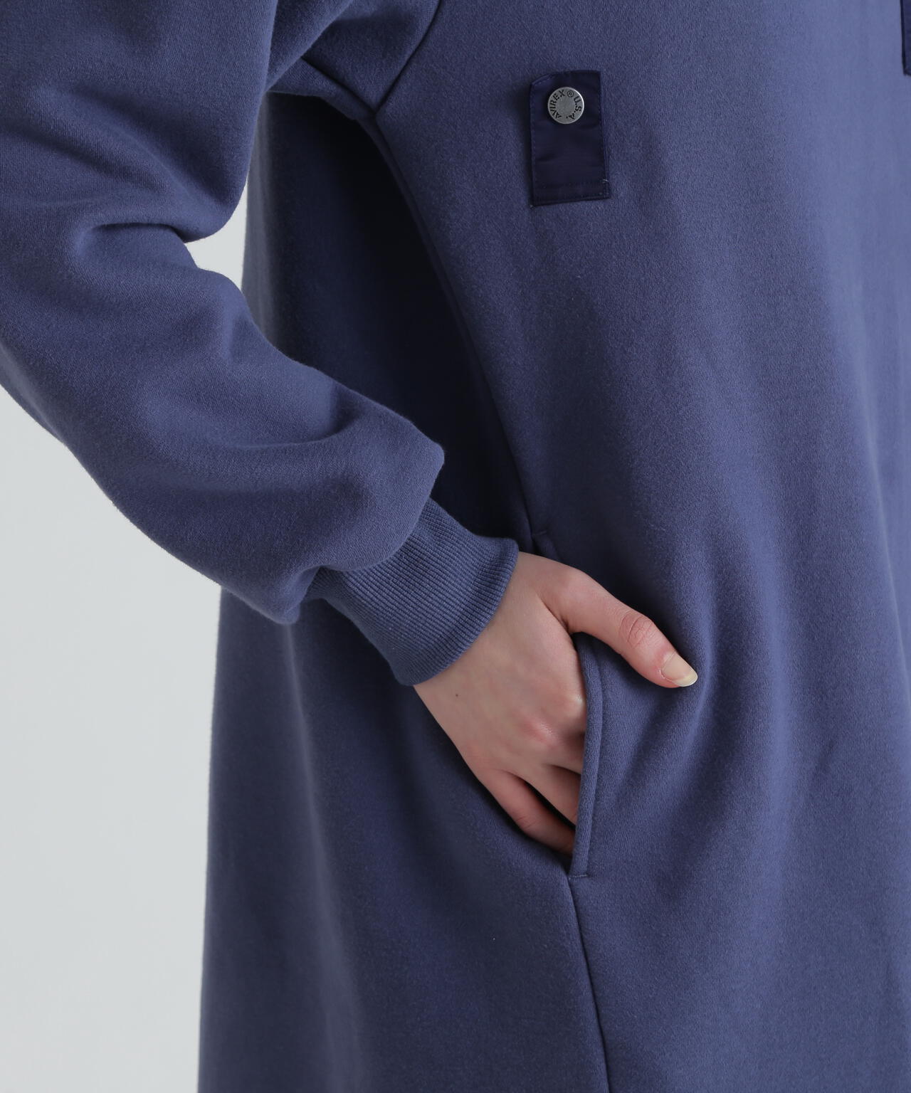 HOODIE NYLON MILITARY ONEPIECE/フーディーナイロン ミリタリー