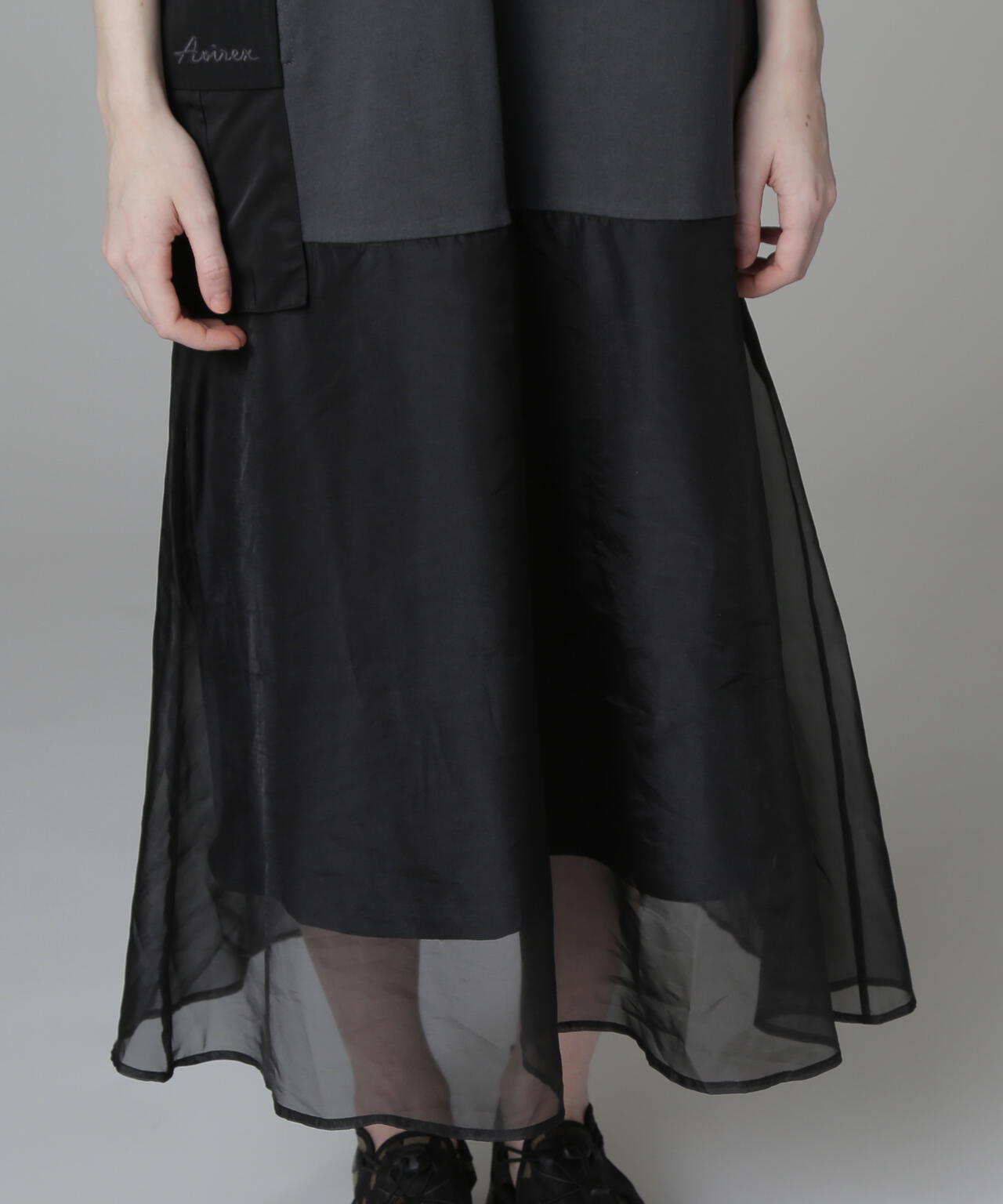 直営店限定》SLEEVELESS MILITARY ONEPIECE/スリーブレス ミリタリー