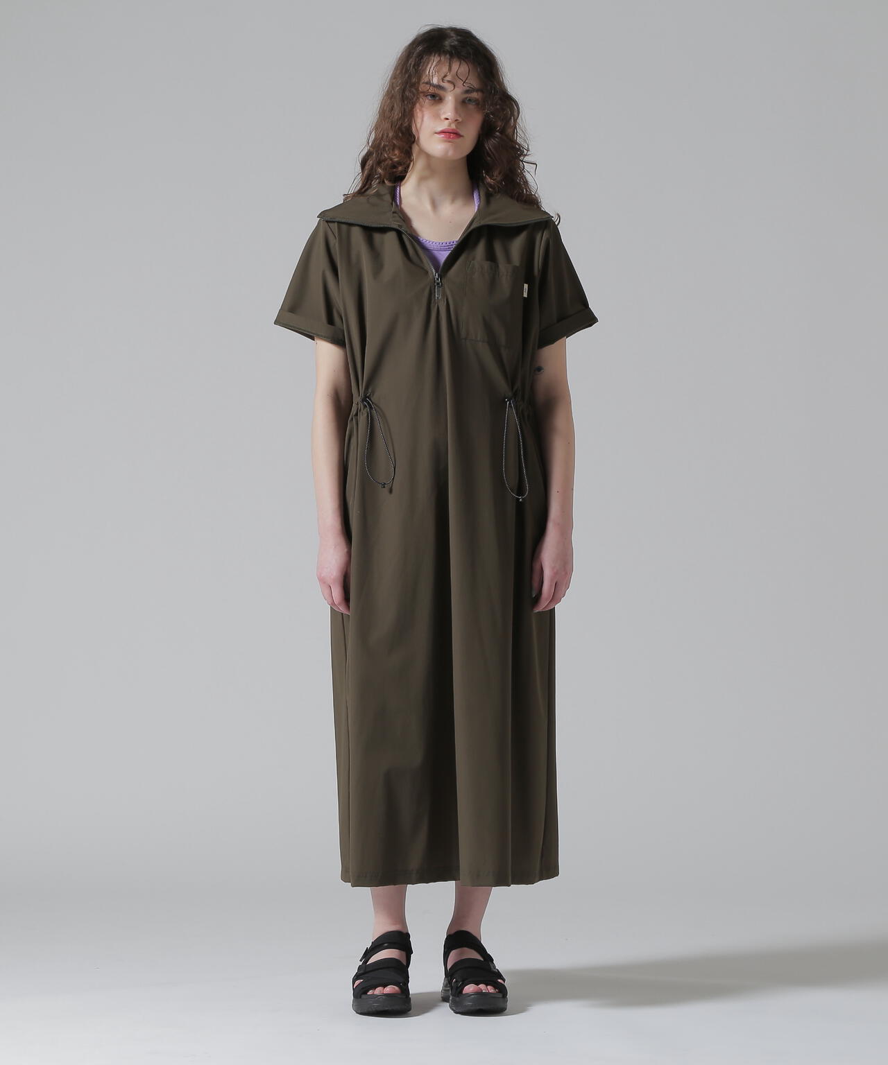 直営店限定》HALF ZIP ACTIVE ONE PIECE/ハーフジップ アクティブ