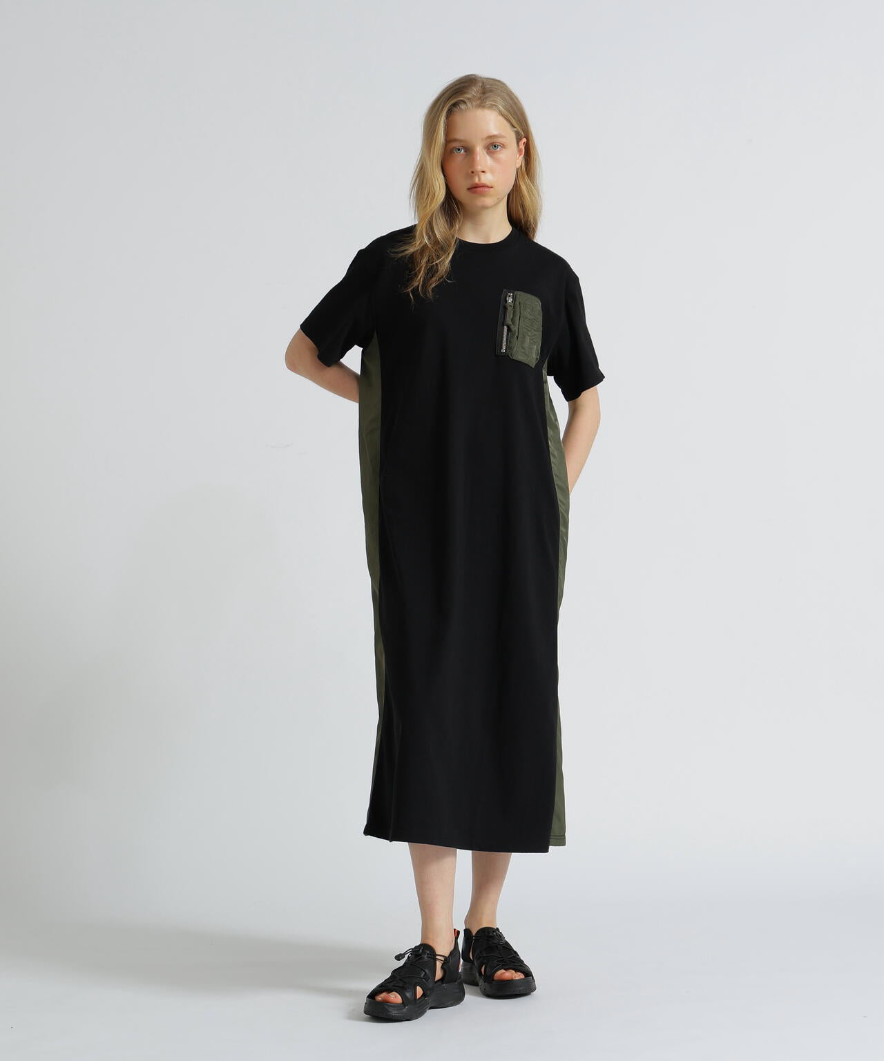 《WEB&DEPOT限定》MA-1 POCKET ONEPIECE/MA-1ポケット ワンピース