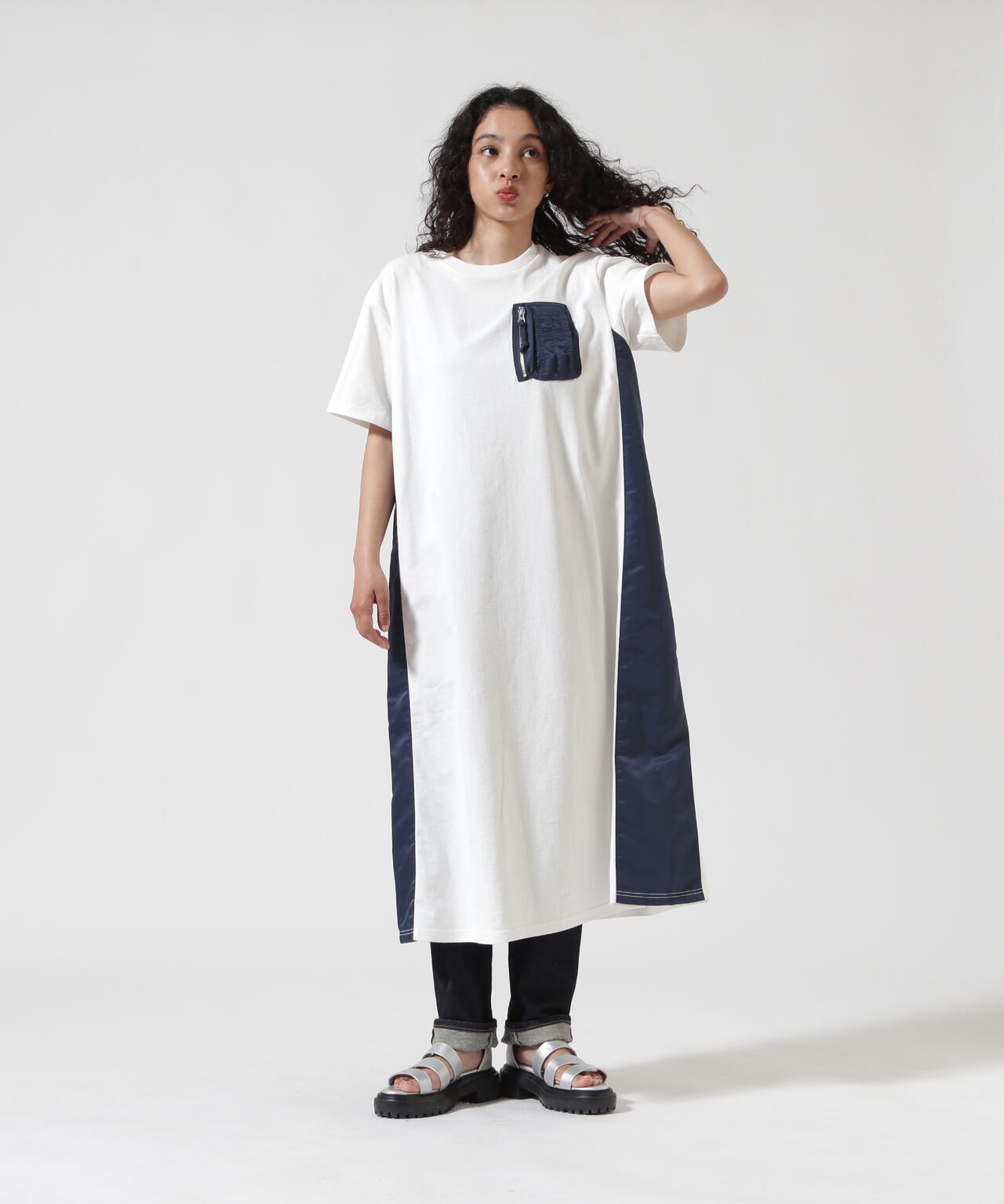 ワンピース ma WEB&DEPOT限定》MA-1 POCKET ONEPIECE/MA-1ポケット ワンピース
